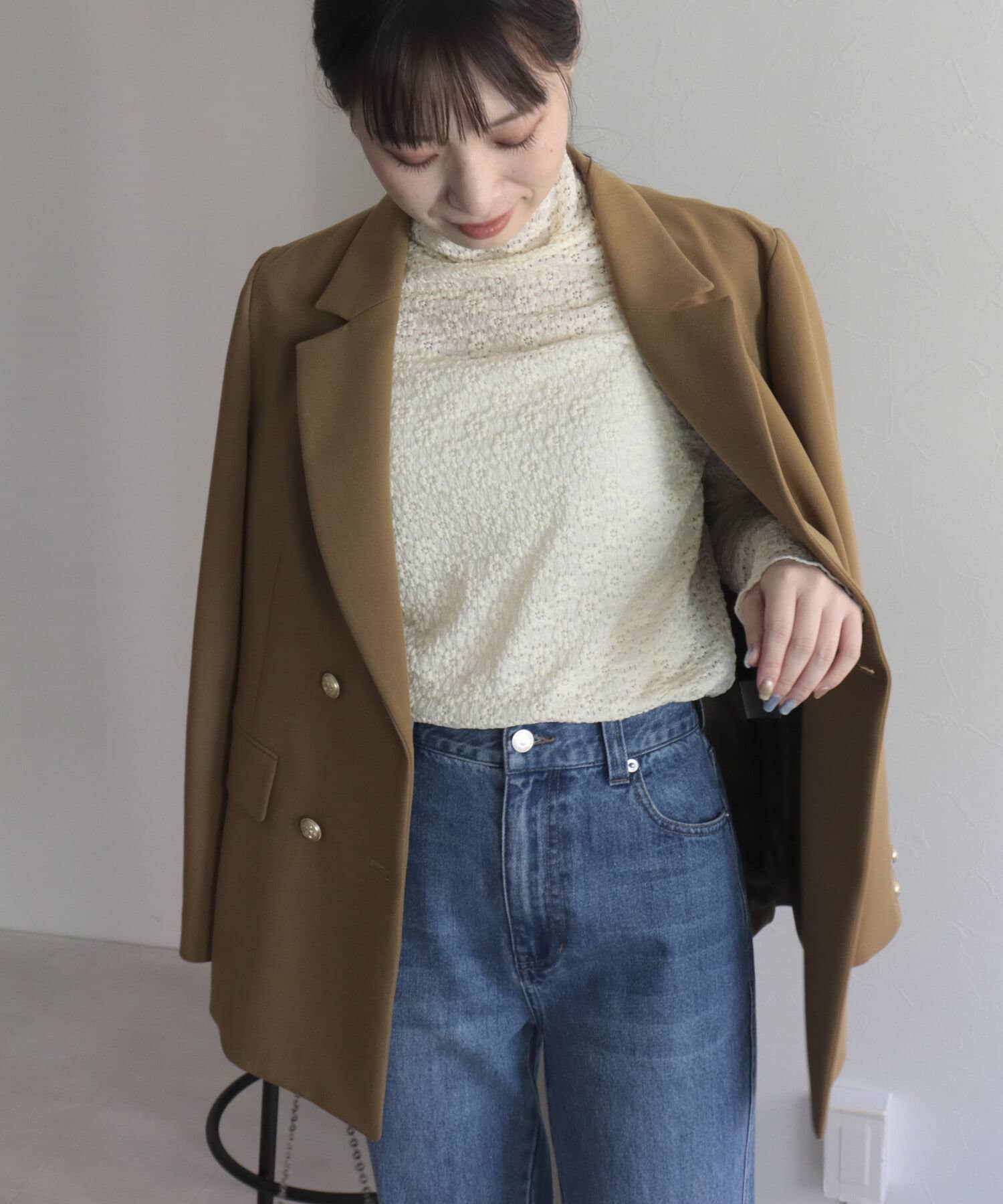 フラワータートルネックカットソー Fredy Gloster フレディ アンド グロスター レディース Pal Closet パルクローゼット パルグループ公式ファッション通販サイト