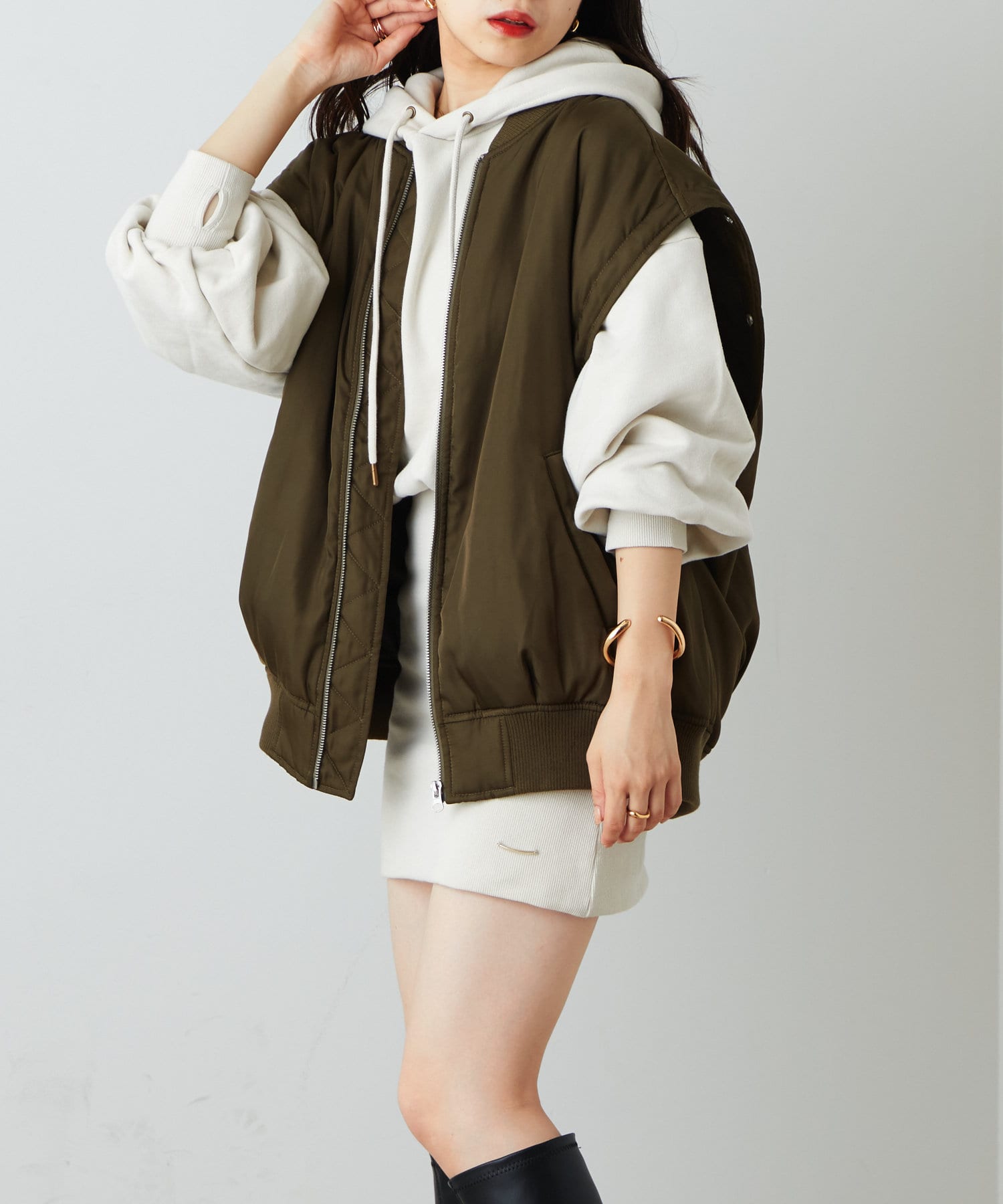 袖取り外しルーズMA-1 | Chico(チコ)レディース | PAL CLOSET(パル 