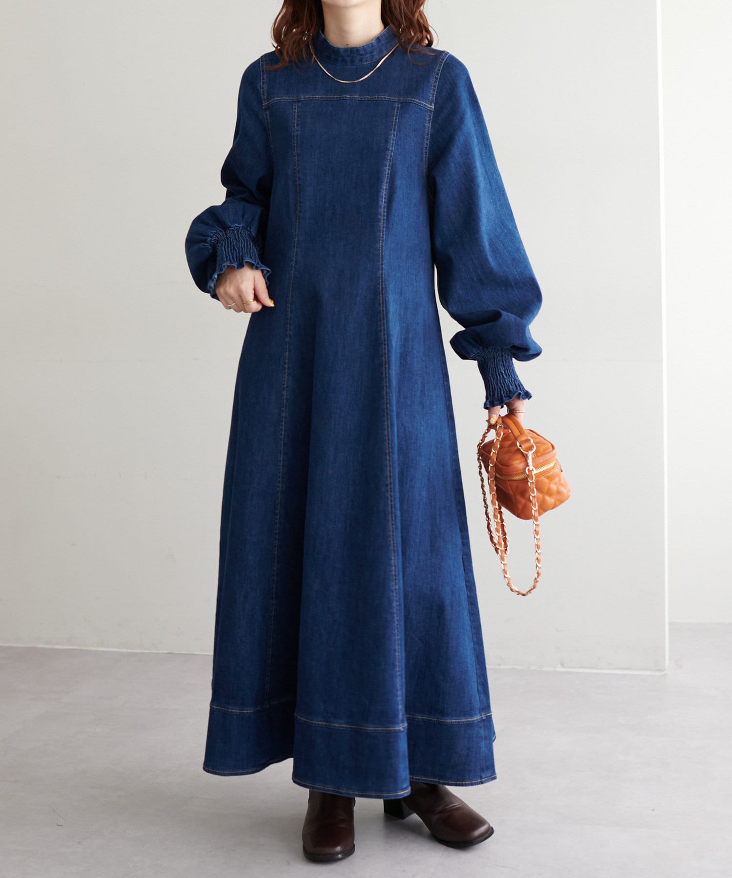 デニムロングワンピース Discoat ディスコート レディース Pal Closet パルクローゼット パルグループ公式ファッション通販サイト