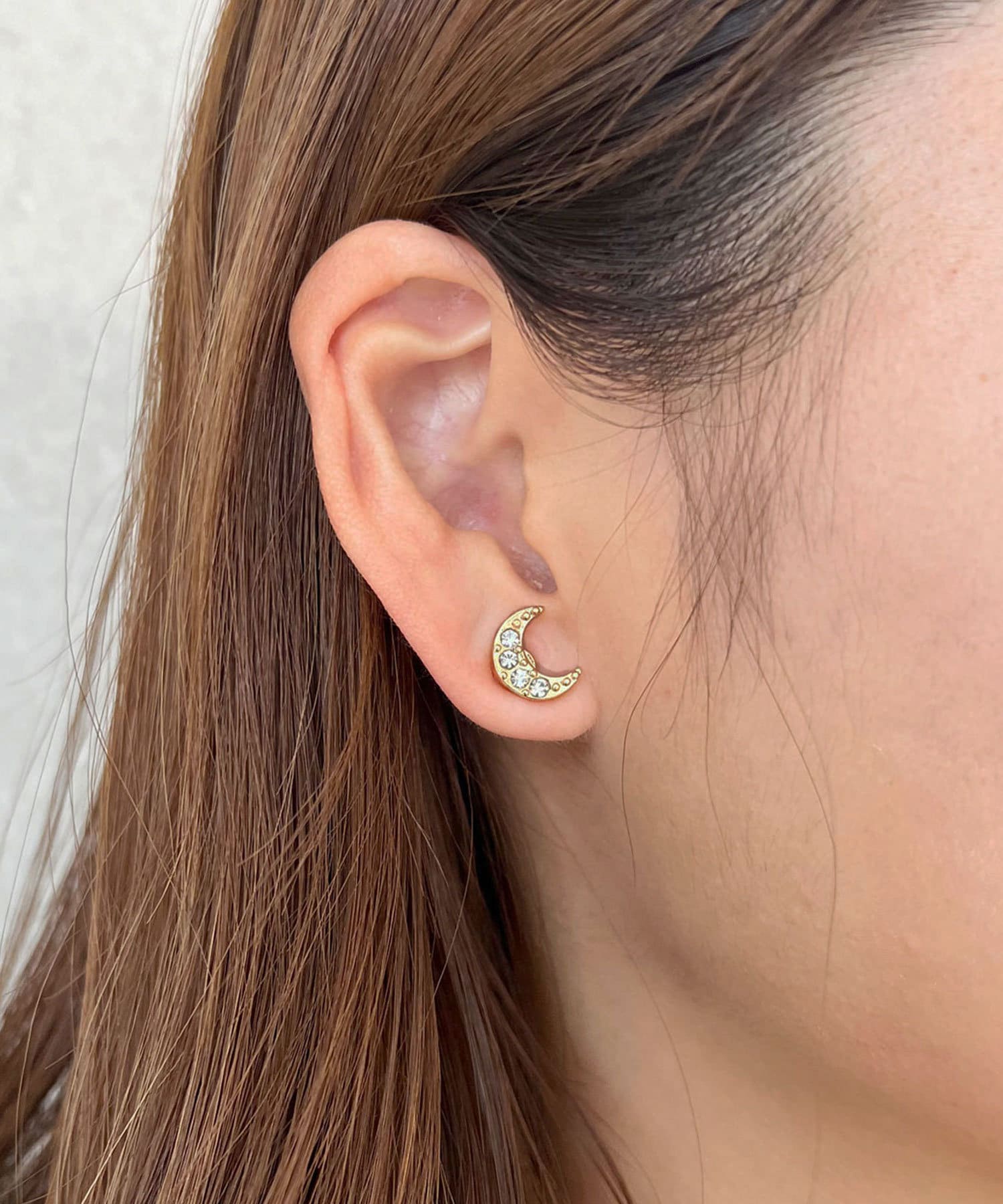 Lattice(ラティス) ムーンモチーフマグネットピアス