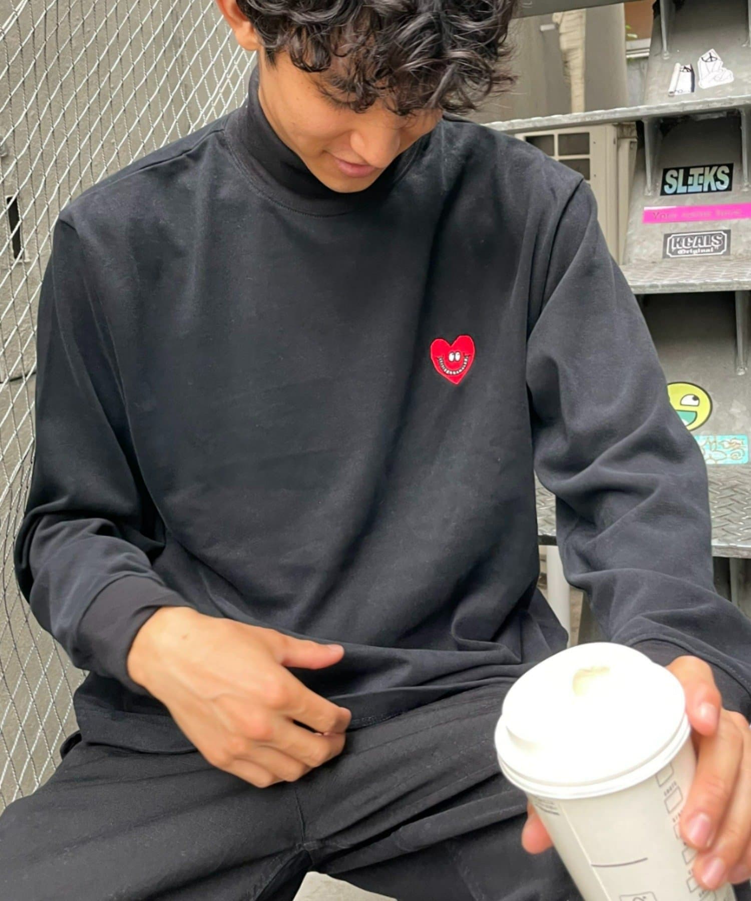 ステファンハート刺繍タートルネックtシャツ Ciaopanic チャオパニック メンズ Pal Closet パルクローゼット パルグループ公式ファッション通販サイト