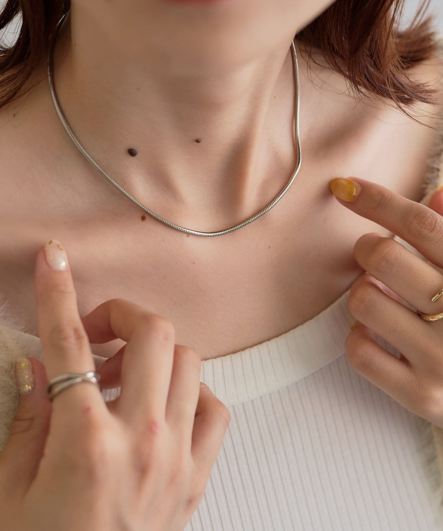 Goldy チューブスネークチェーンショートネックレス Discoat ディスコート レディース Pal Closet パルクローゼット パルグループ公式ファッション通販サイト