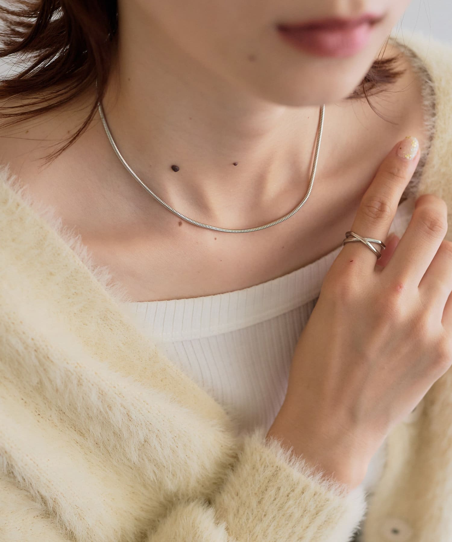 Goldy チューブスネークチェーンショートネックレス Discoat ディスコート レディース Pal Closet パルクローゼット パルグループ公式ファッション通販サイト