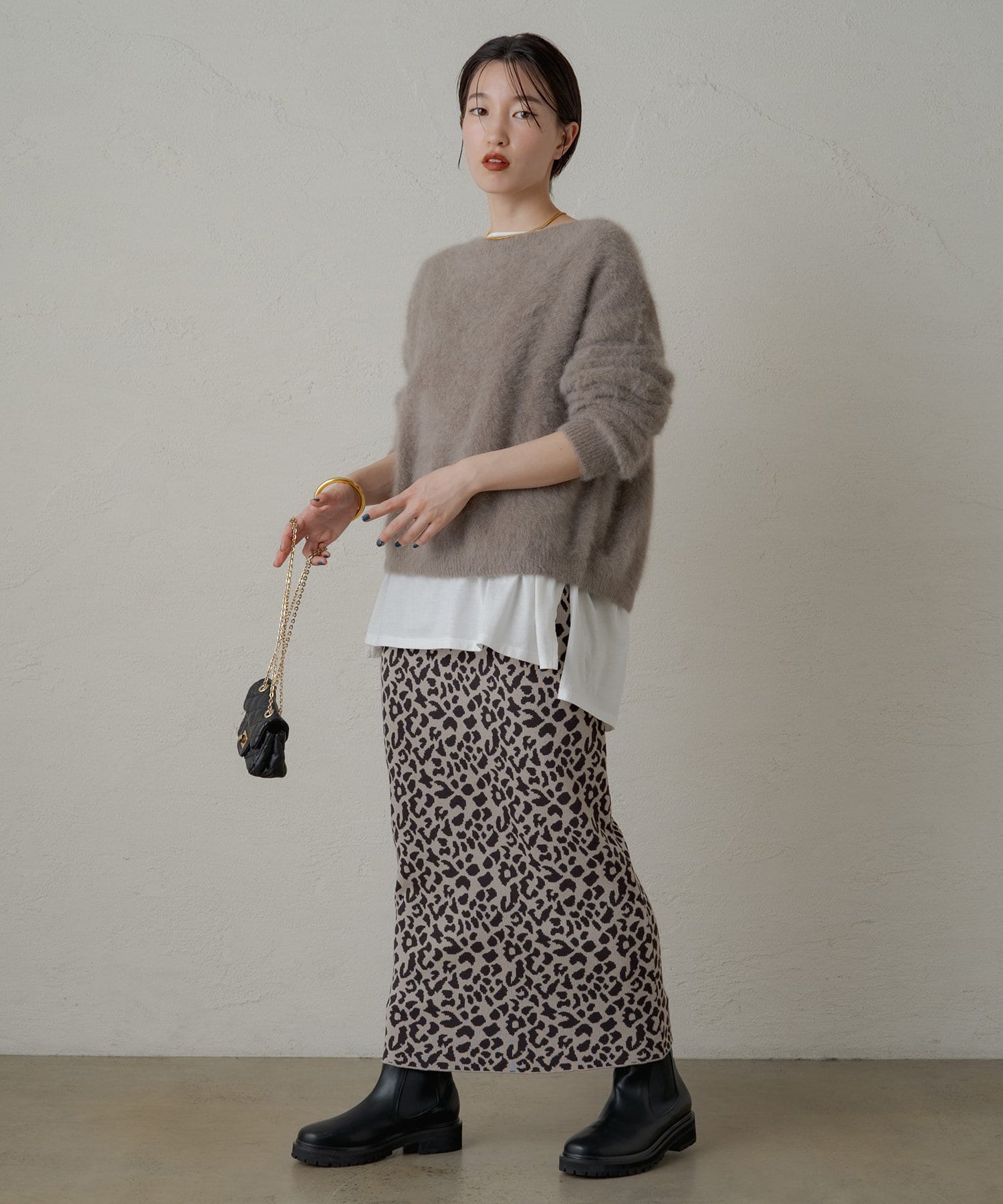 ジャガードニットスカート | Loungedress(ラウンジドレス)レディース 