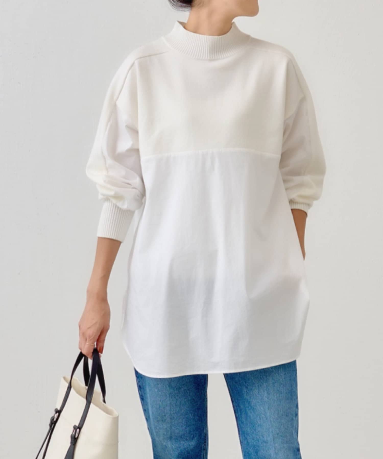 BEARDSLEY(ビアズリー) 《お仕事服としても人気》シャツコンビニット