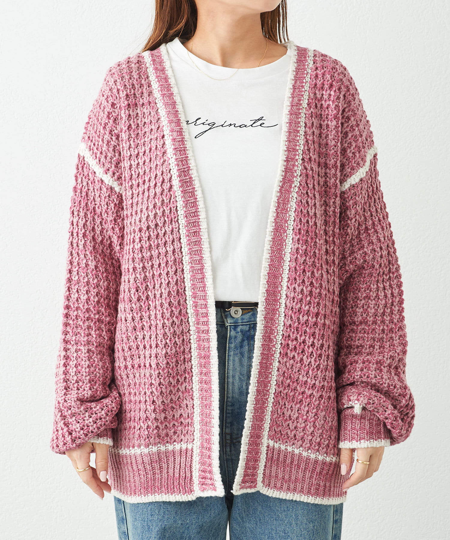 ミックスニットカーディガン | NICE CLAUP OUTLET(ナイスクラップ 