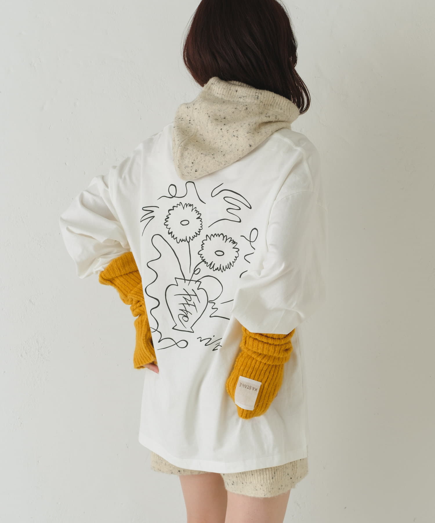 Kastane(カスタネ) 【UNISEX】SIXSENCE FLOWERロンT