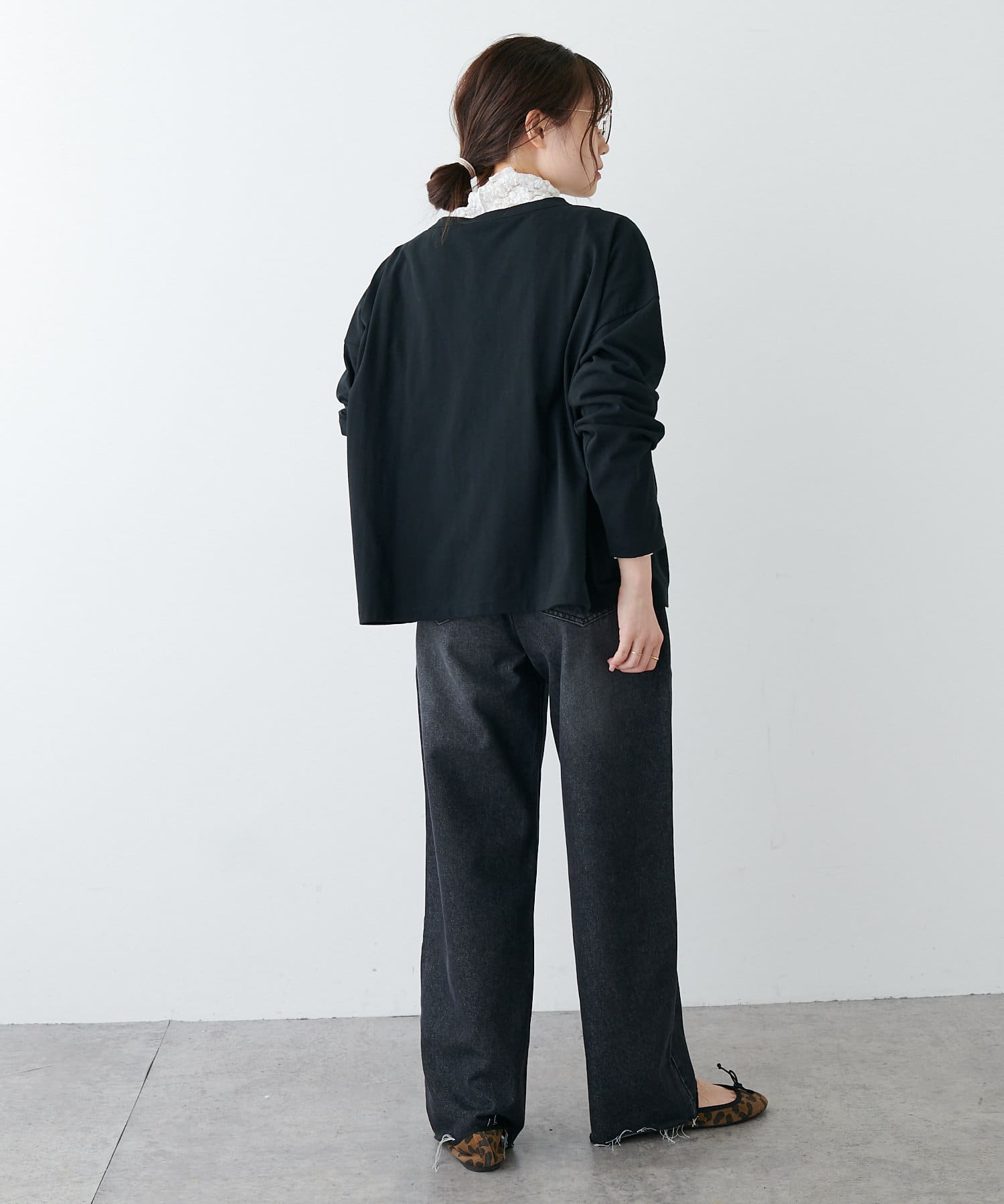 PUAL CE CIN(ピュアルセシン) 【Du noir】スナップボタンカーディガン