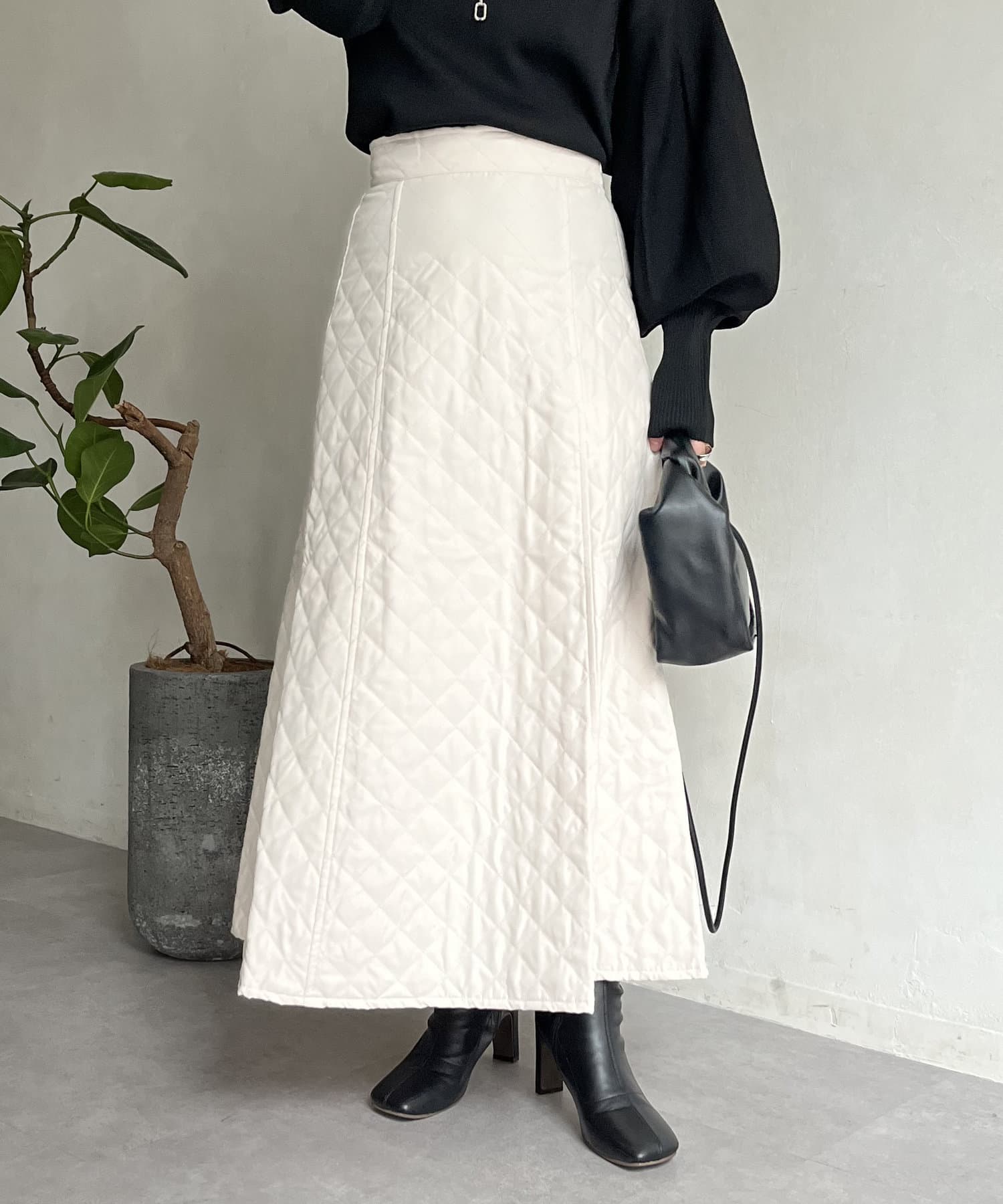 キルティングフレアスカート | prose verse(プロズヴェール)レディース