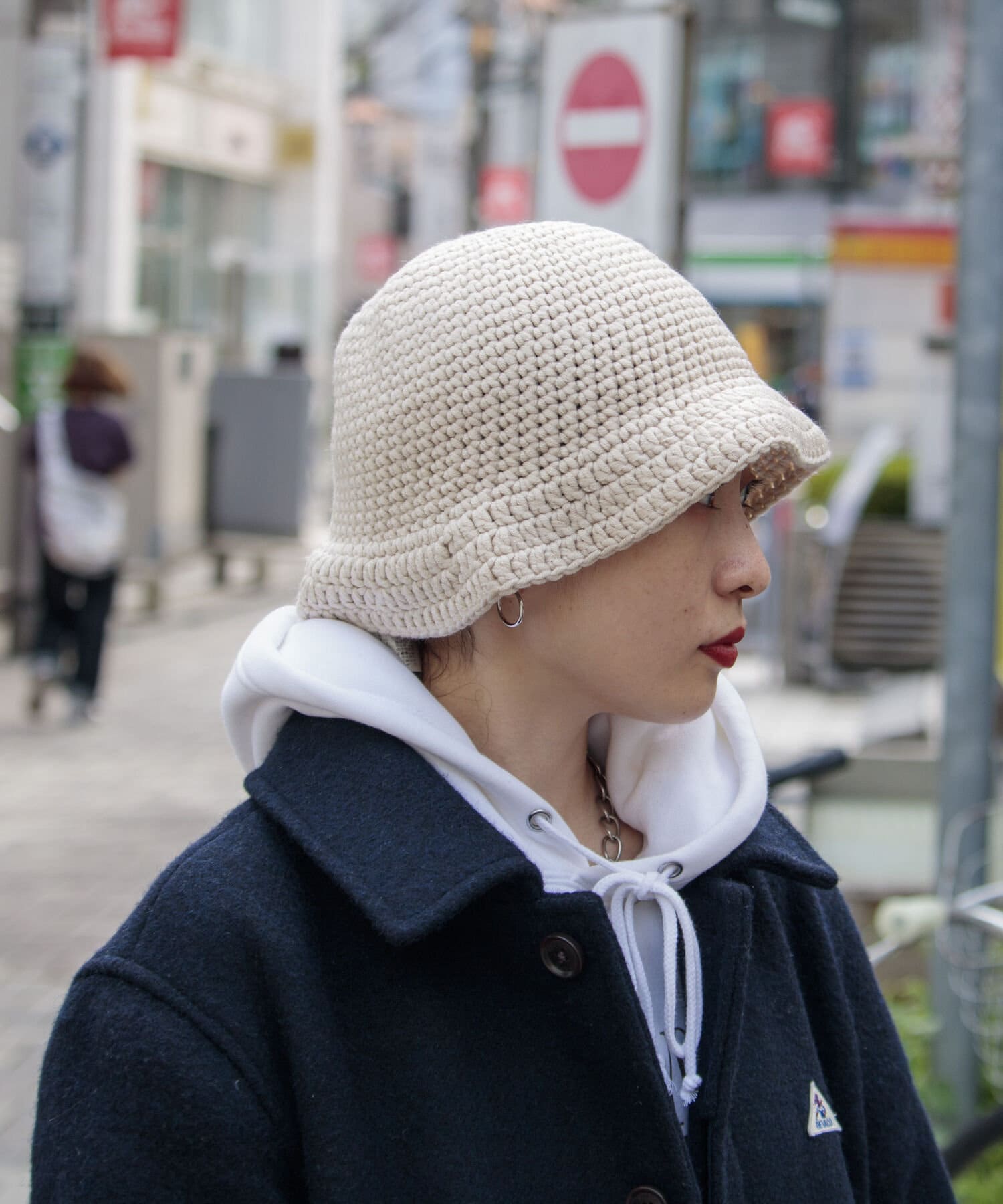 GLOSTER】HAND KNIT HAT クロシェ かぎ編み バケットハット | FREDY