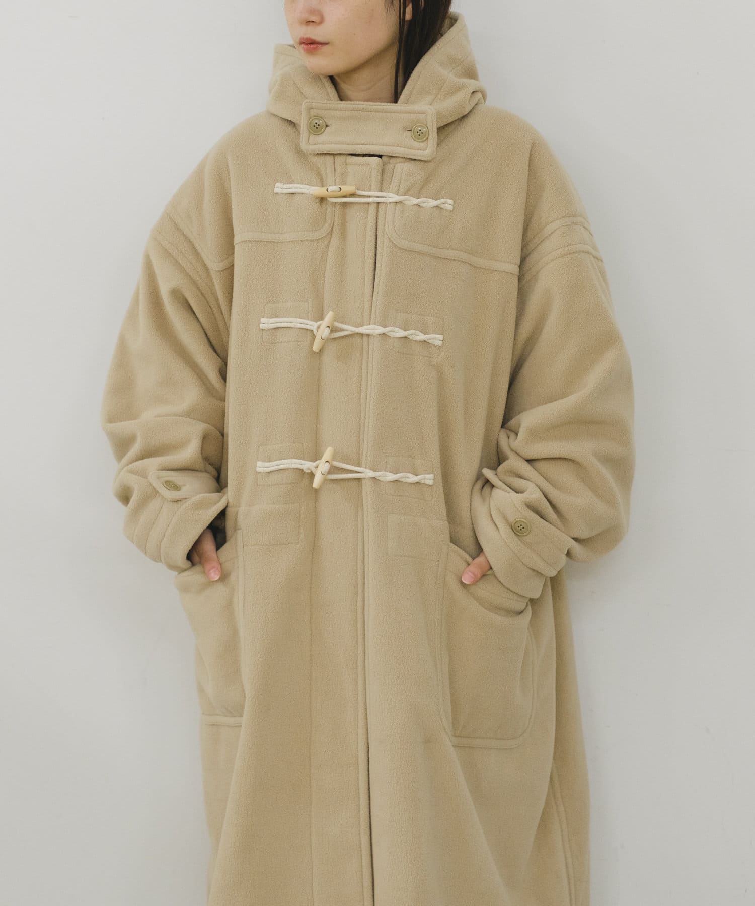 WHIMSIC】MICRO FLEECE DUFFLE COAT | Kastane(カスタネ)レディース