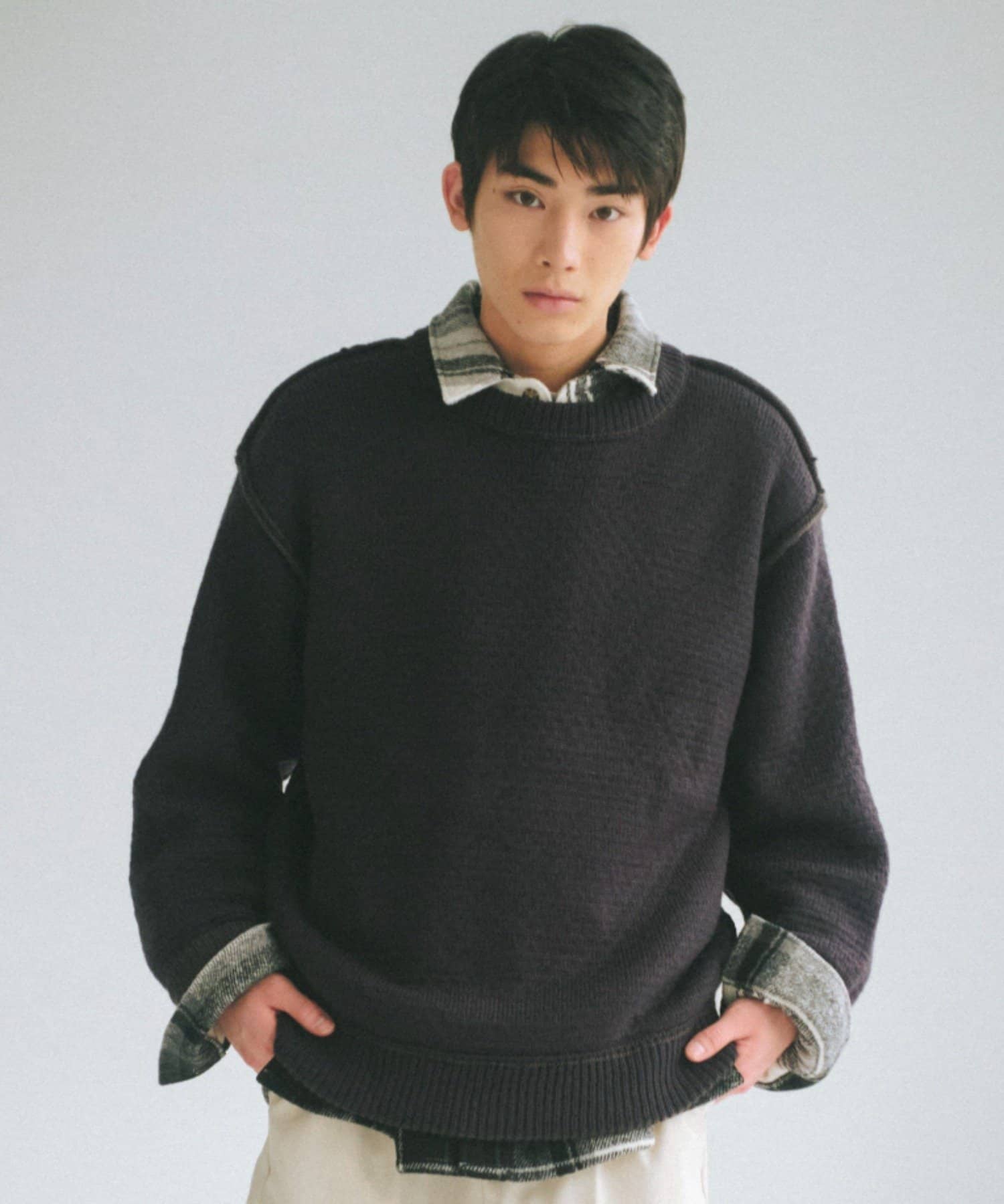 WHIMSIC】DOUBLE FACE KNIT PULL OVER | Kastane(カスタネ)レディース 