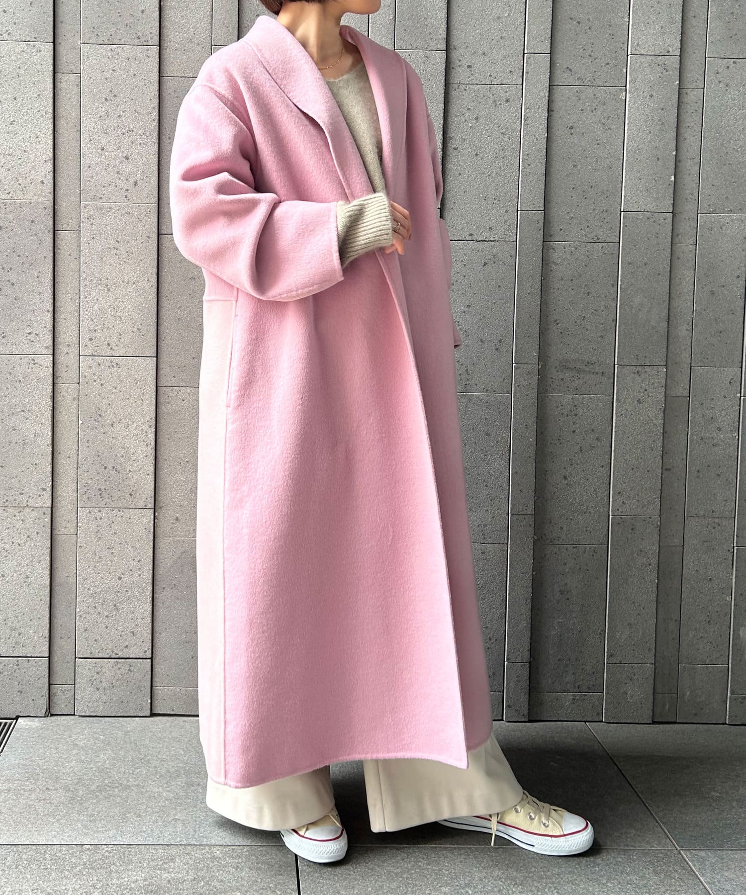 大人の微配色 ハンドメイドショールカラーコート Jena Espace Merveilleux ジェナ エスパスメルヴェイユ レディース Pal Closet パルクローゼット パルグループ公式ファッション通販サイト