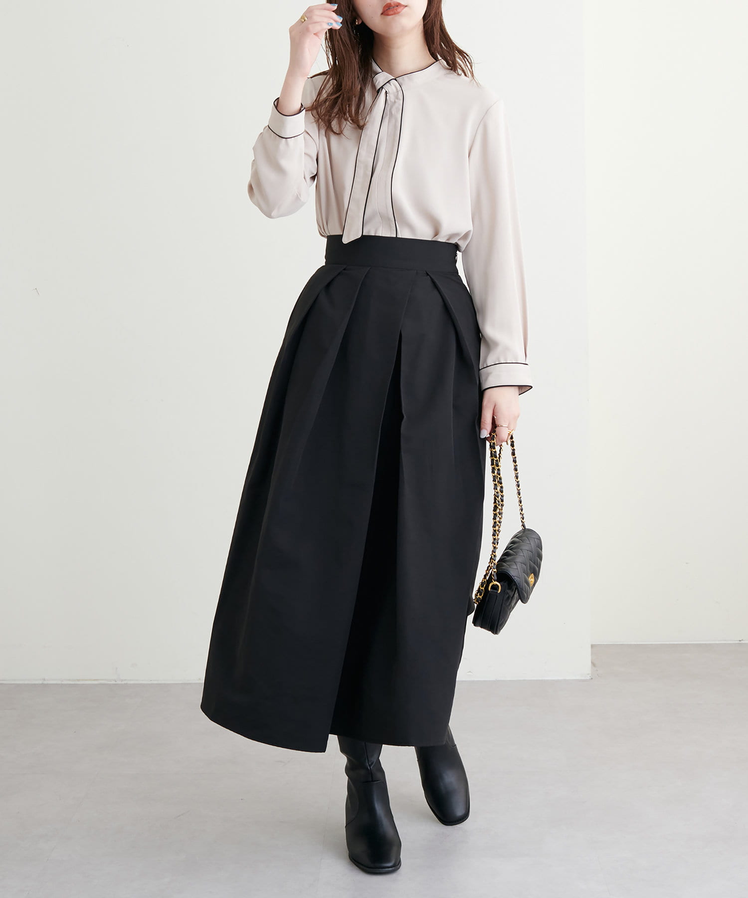 WEB限定カラーあり/Newねじり配色ボウタイブラウス | natural couture(ナチュラルクチュール)レディース | PAL  CLOSET(パルクローゼット) - パルグループ公式ファッション通販サイト
