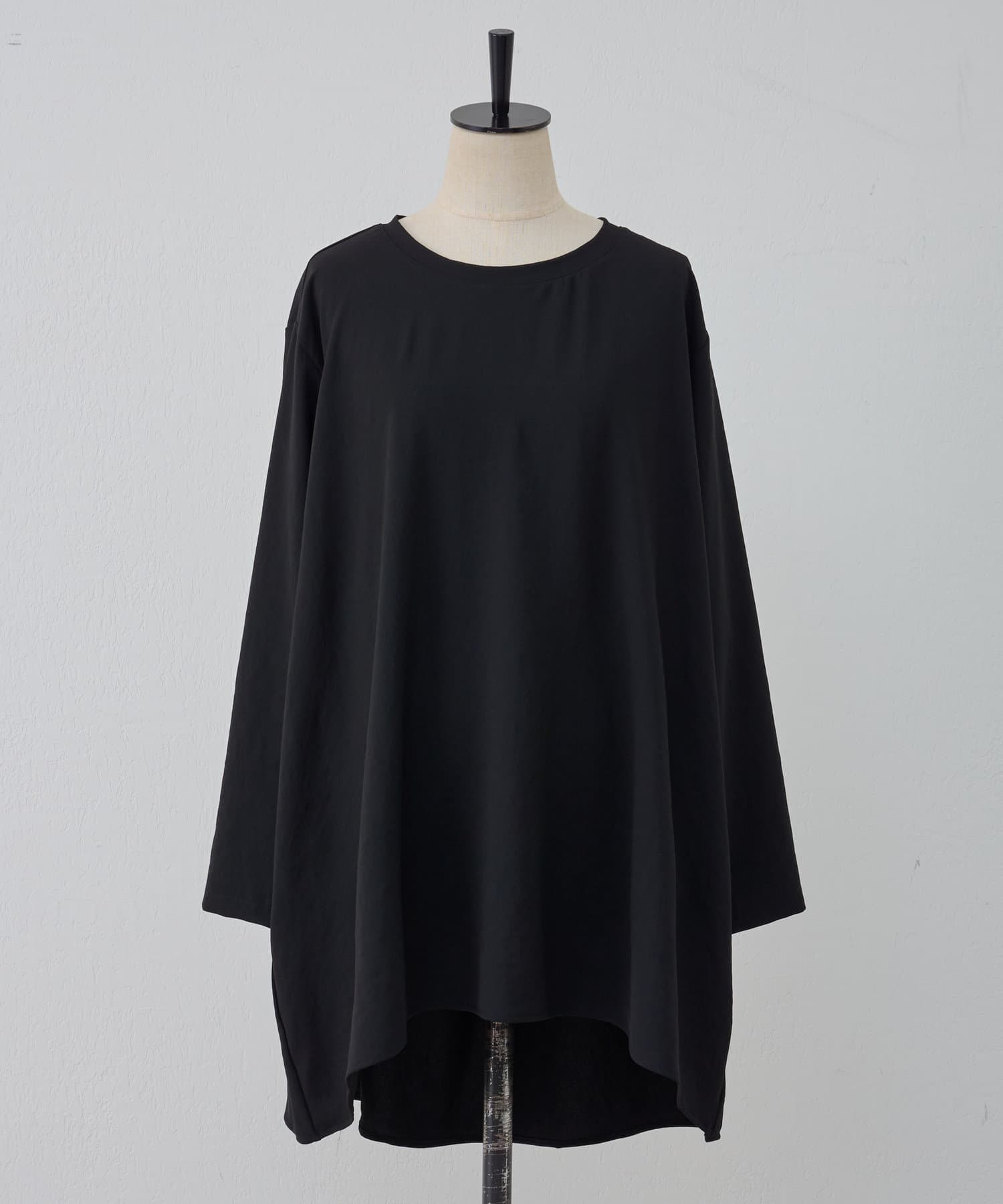 BEARDSLEY(ビアズリー) 《ビアズリー・洗える・お仕事服》後ろドレープ Tブラウス