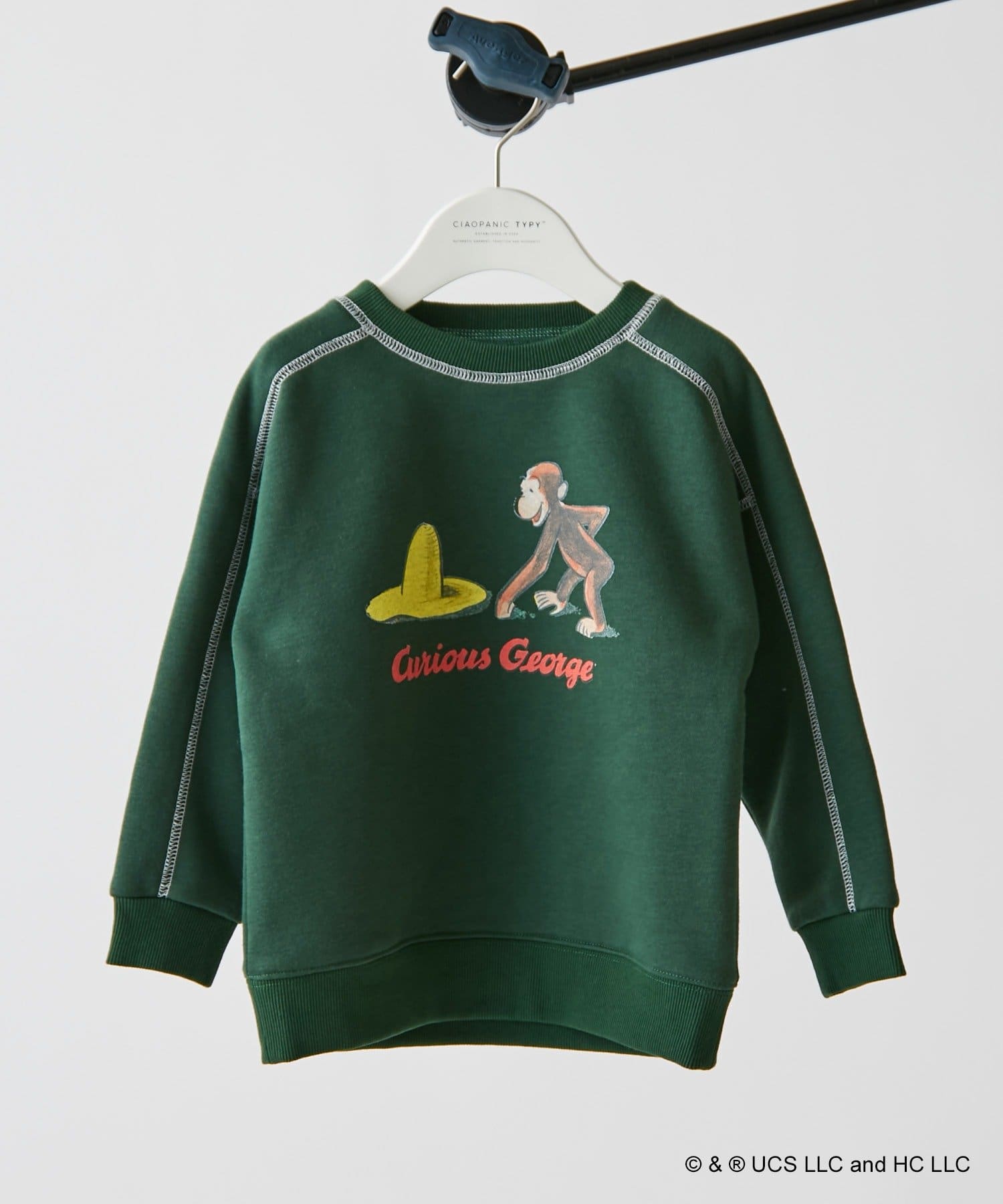 KIDS】おさるのジョージ配色ステッチラグランスウェット | CIAOPANIC TYPY(チャオパニックティピー)キッズ | PAL  CLOSET(パルクローゼット) - パルグループ公式ファッション通販サイト