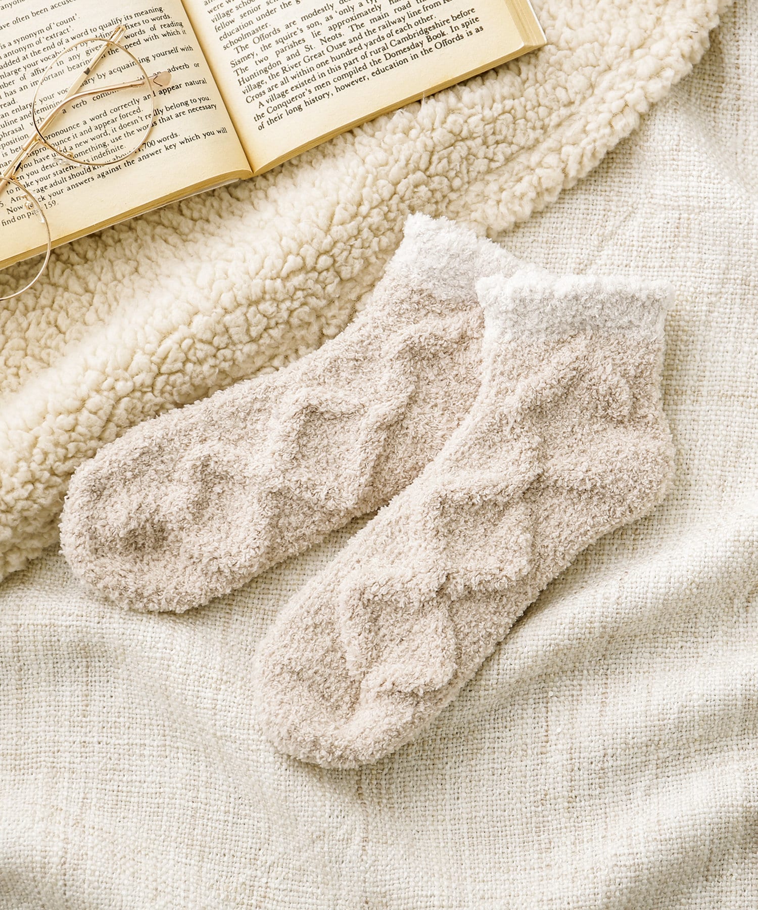 ダイヤケーブルマシュマロソックス 3coins スリーコインズ レディース Pal Closet パルクローゼット パルグループ公式ファッション通販サイト