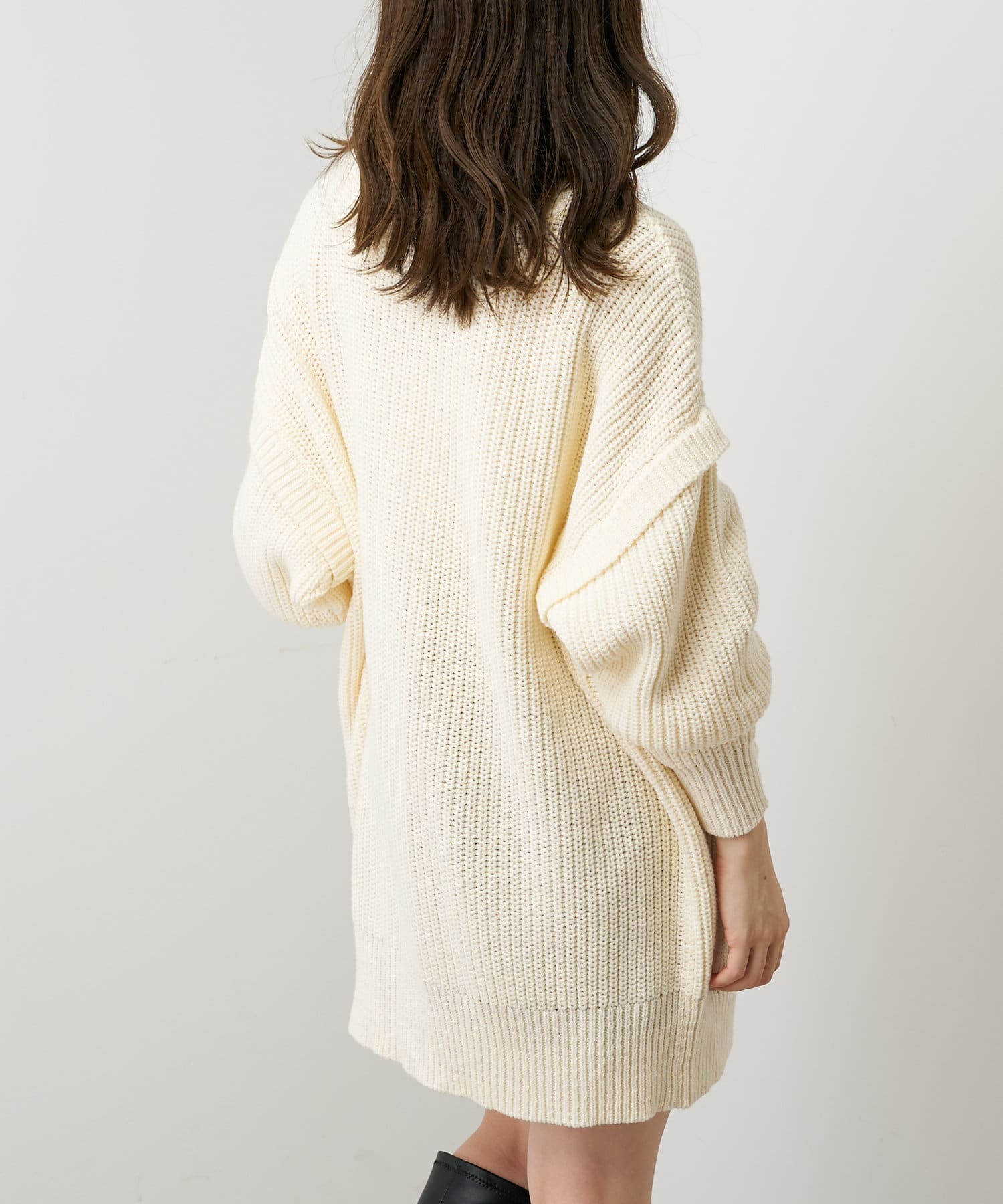 Chico】ワッペン付き袖取り外しルーズカーディガン | OUTLET