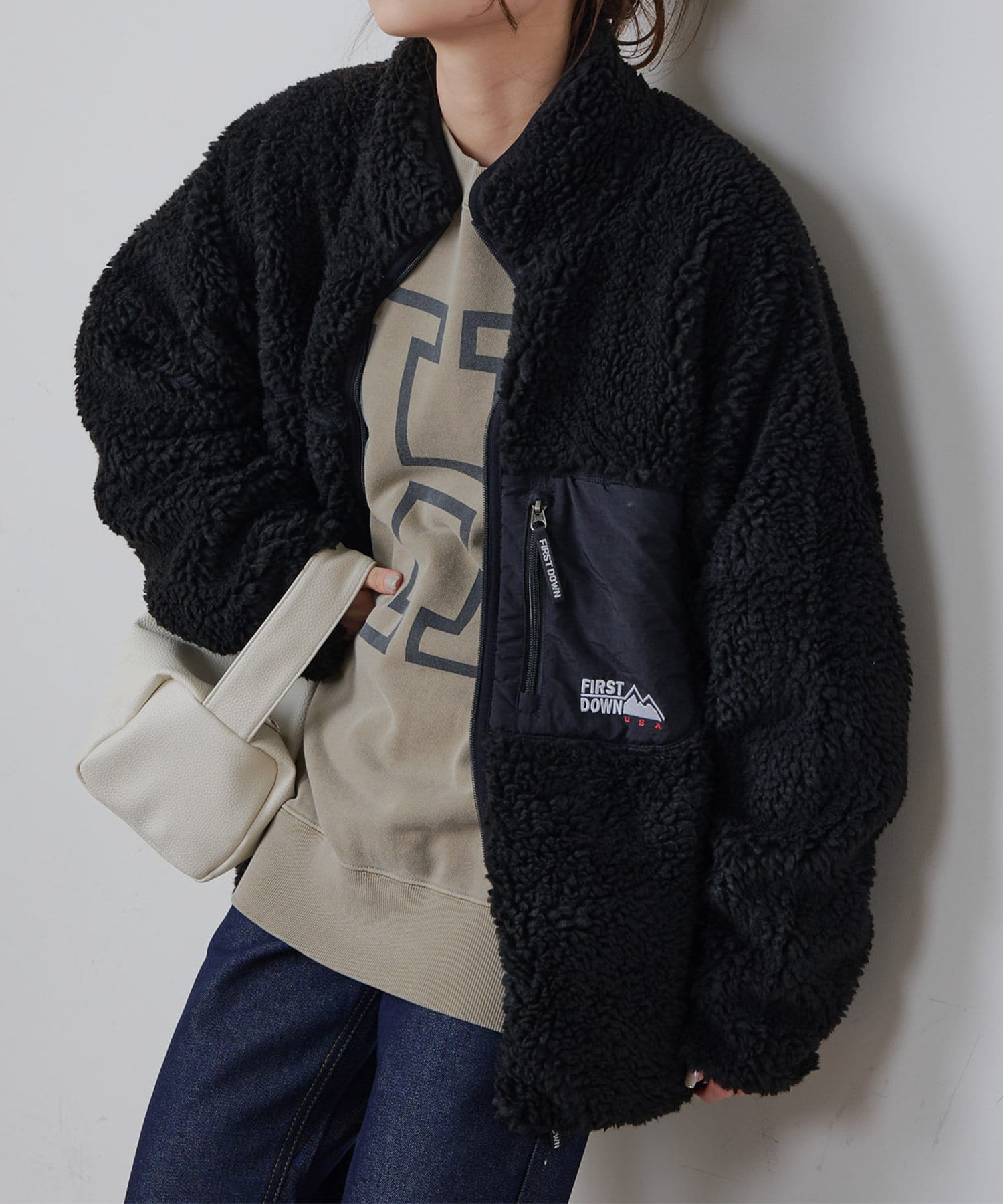 FIRST DOWNBOA JACKET   pual ce cinピュアルセシンレディース