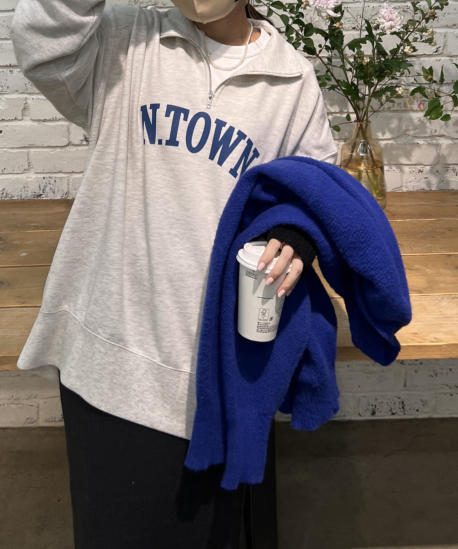 NUNIFE ハーフZIPプルオーバー | NICE CLAUP / OLIVE des OLIVE OUTLET