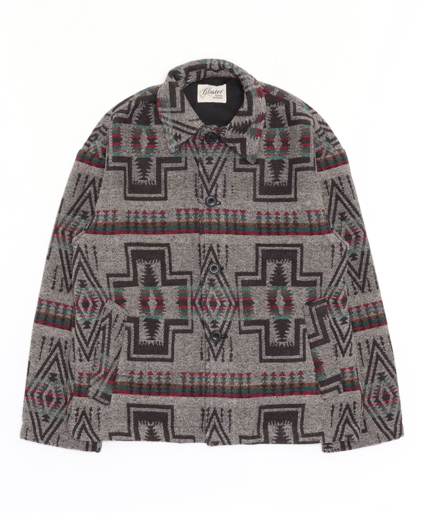 GLOSTER】ネイティブ柄ジャケット オルテガ レトロ ジャガード | FREDY