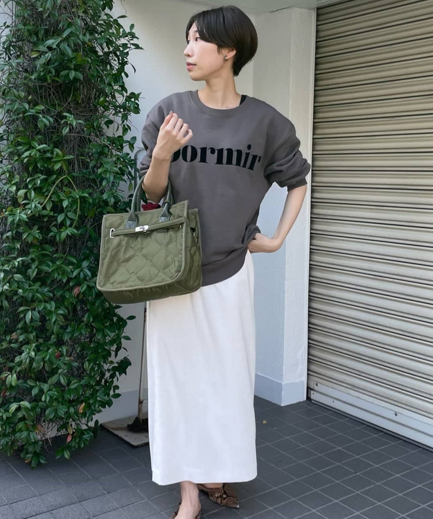 HUIS. みじんコール スカートパンツ505