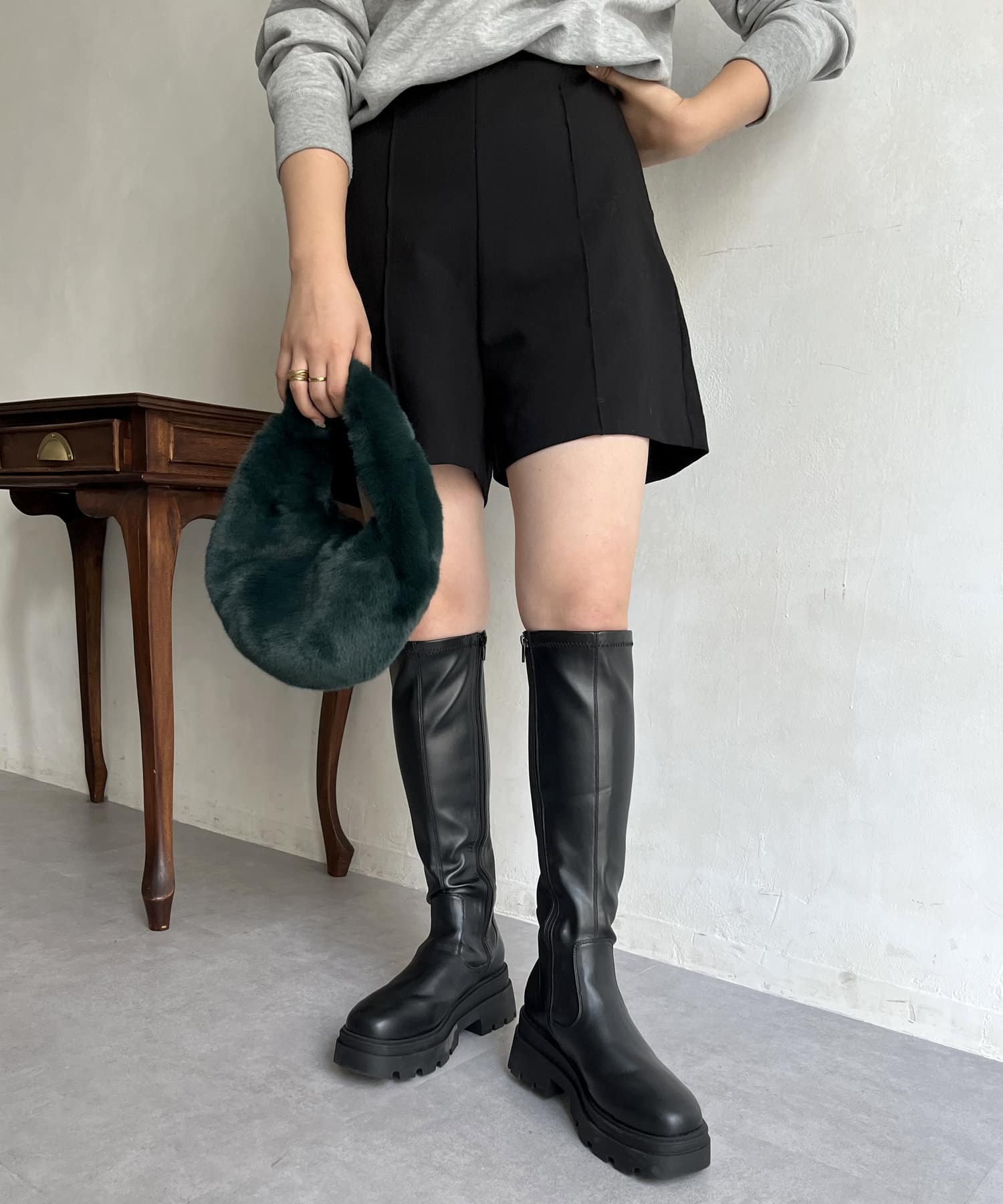 prose verse(プロズヴェール) トラックソールストレッチロングブーツ