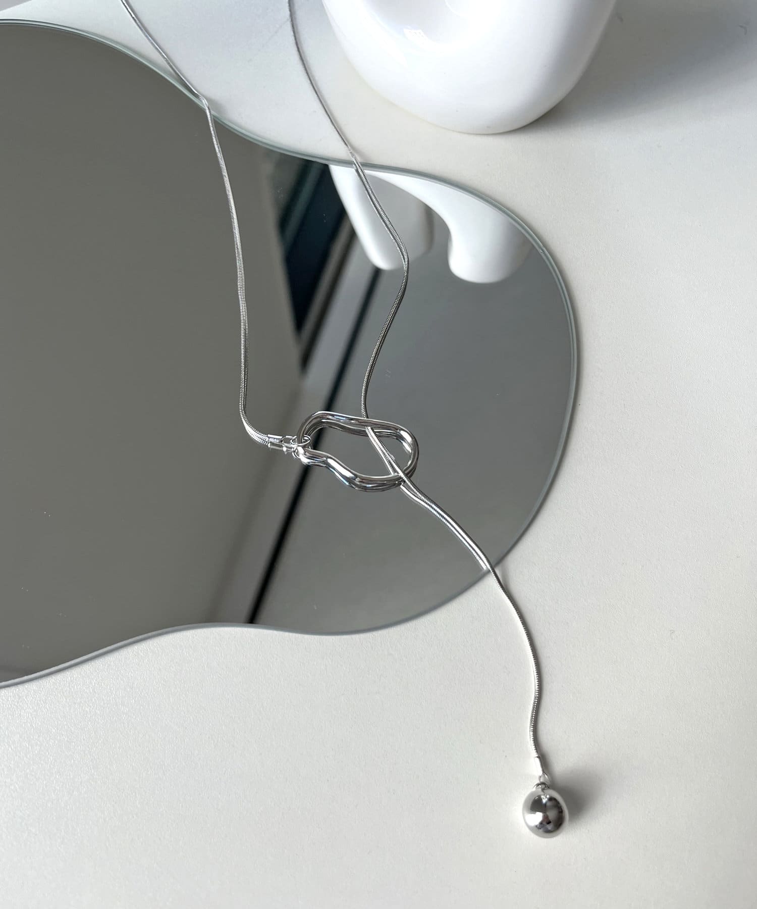 prose verse(プロズヴェール) スネークチェーンラリエットネックレス