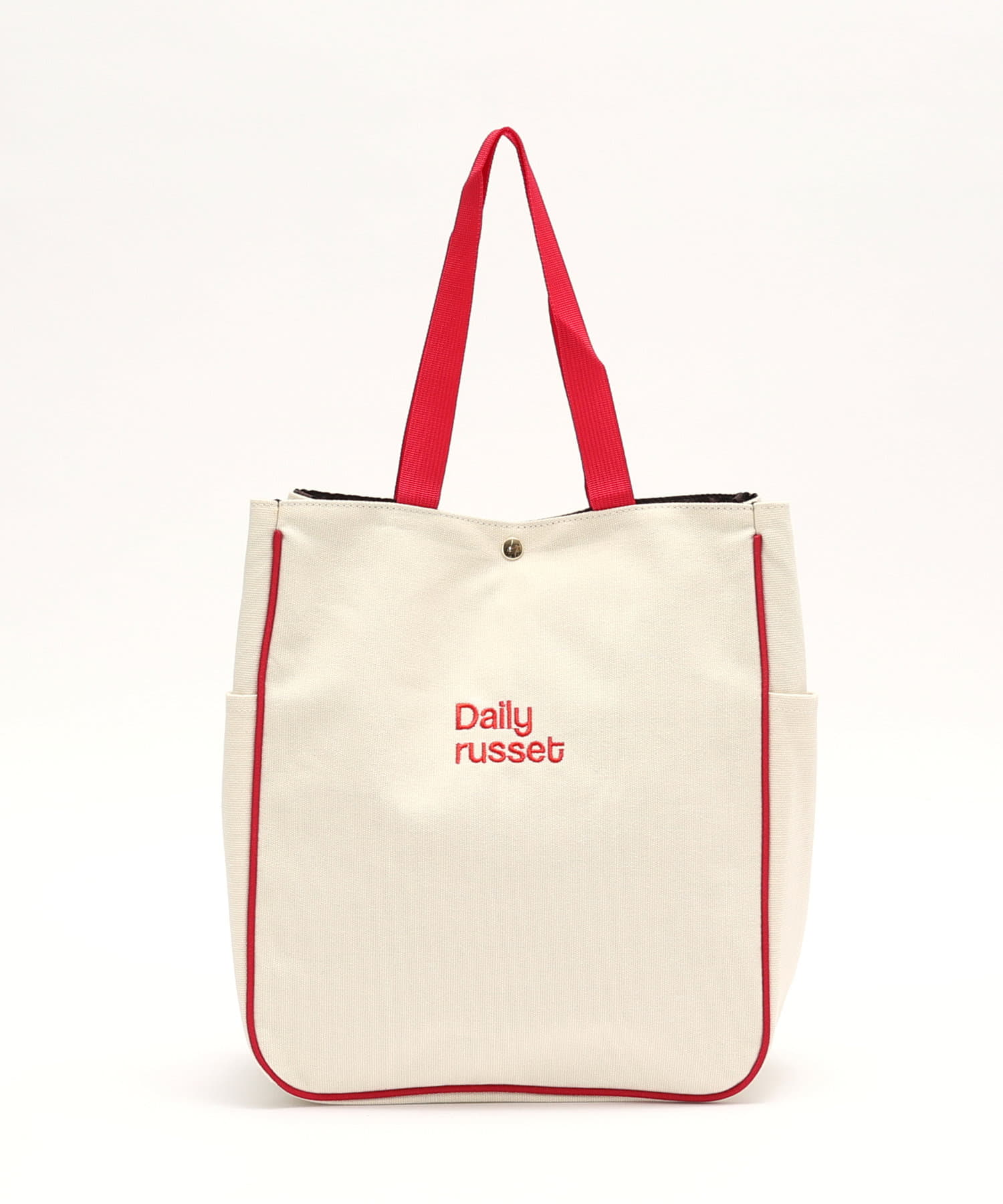 お得なセール情報 russet】刺繍 Daily パイピングトートバッグ OUTLET | バッグ