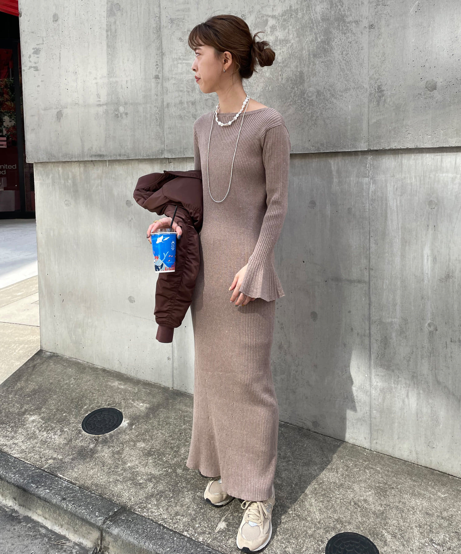 優先配送 美品 DION LEE リブニットワンピース asakusa.sub.jp