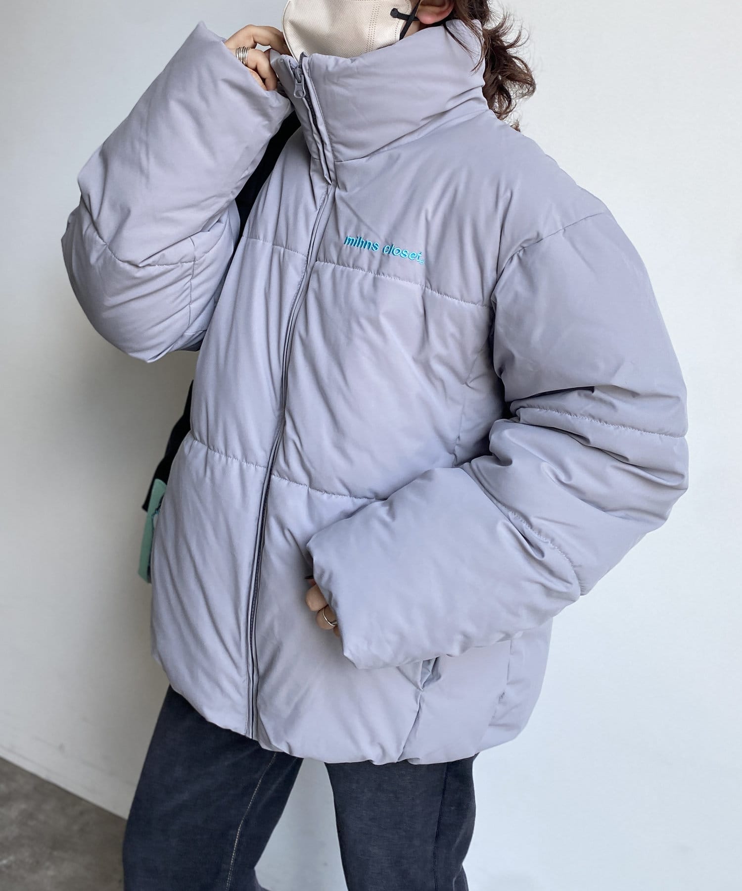 CPCM(シーピーシーエム) 胸刺繍ボリューム中綿ブルゾン