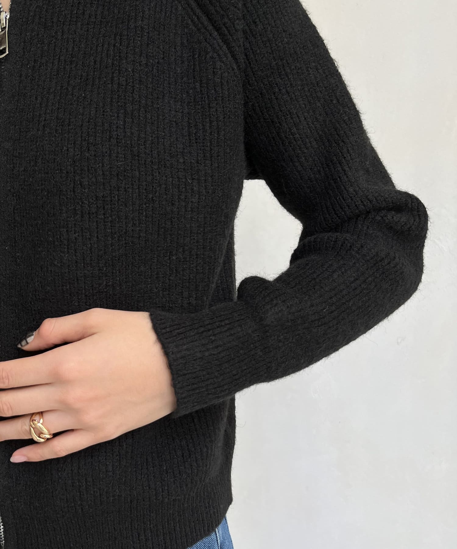 prose verse(プロズヴェール) スタンドネックWジップニット