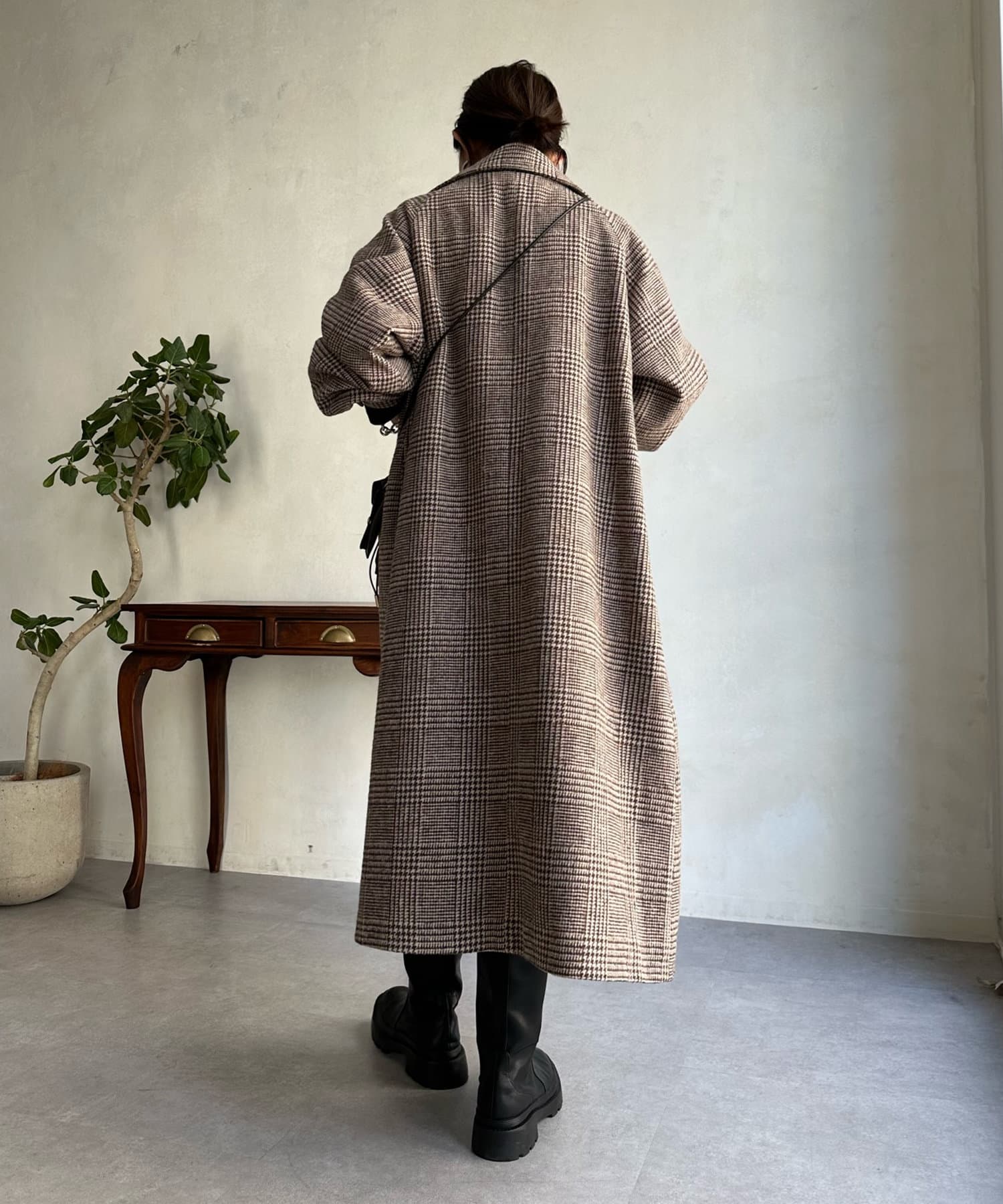 フィルザビル 定価¥ TWEED LONG CHESTER COAT-