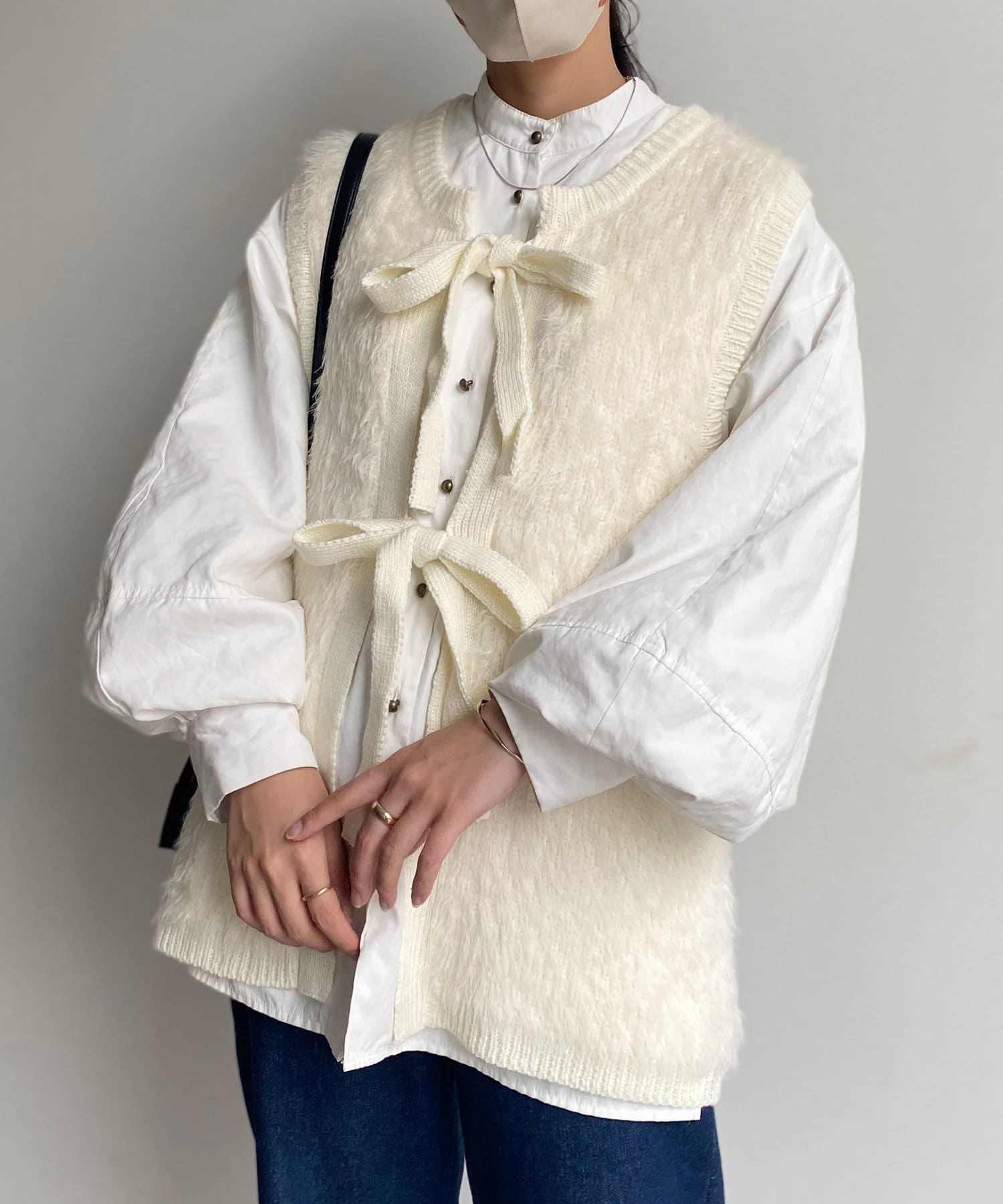 リボン付き2wayシャギーベスト | CPCM(シーピーシーエム)レディース | PAL CLOSET(パルクローゼット) -  パルグループ公式ファッション通販サイト