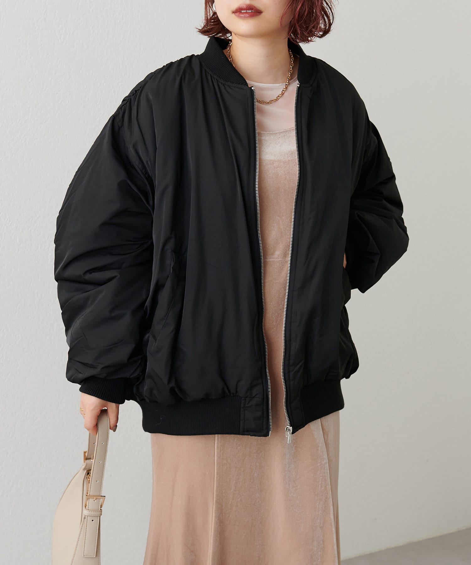 着回し力とトレンド感/BIGボリュームMA‐1 | natural couture(ナチュラルクチュール)レディース | PAL  CLOSET(パルクローゼット) - パルグループ公式ファッション通販サイト