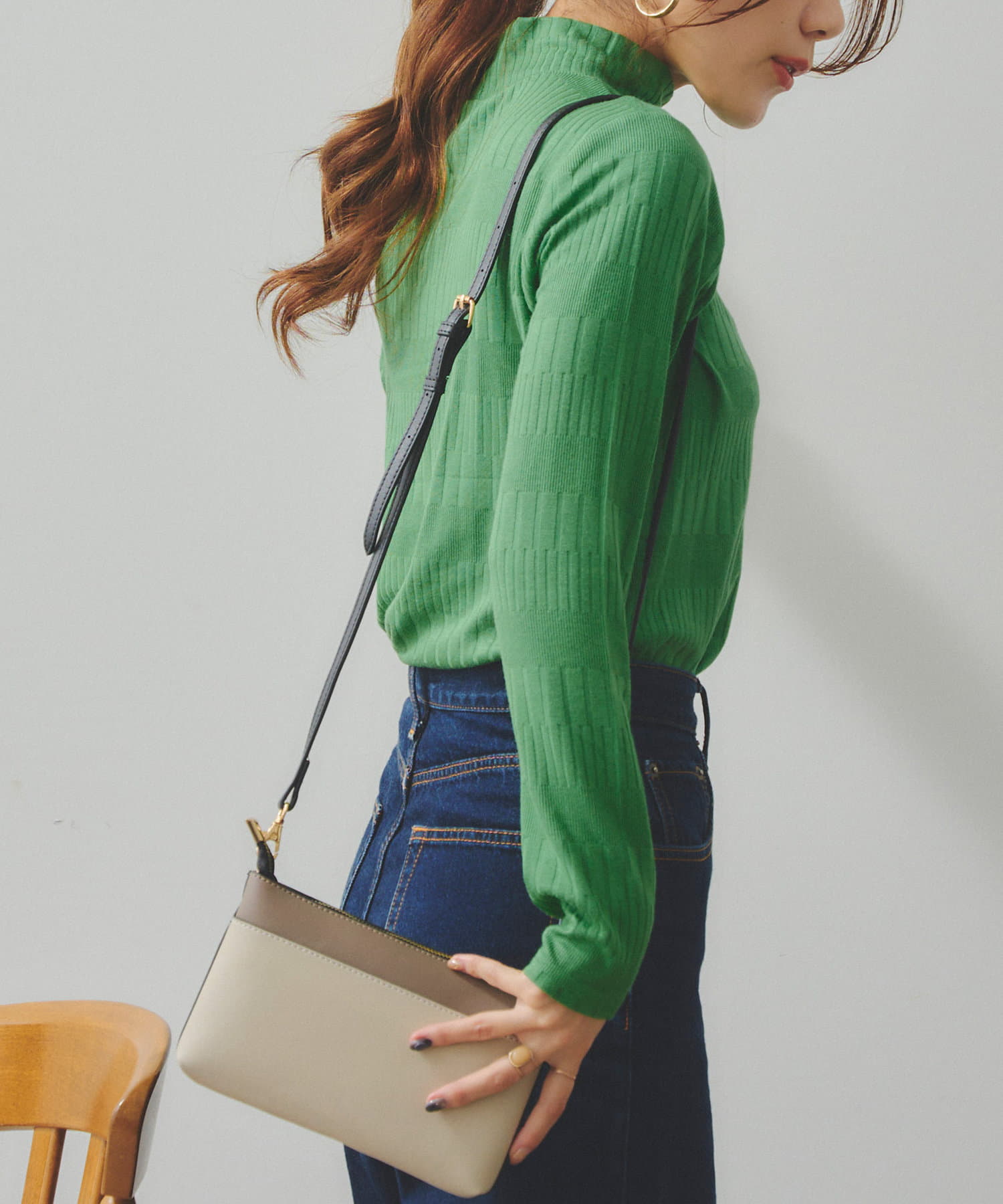 Chez toi(シェトワ) 3WAYバイカラーミニショルダー