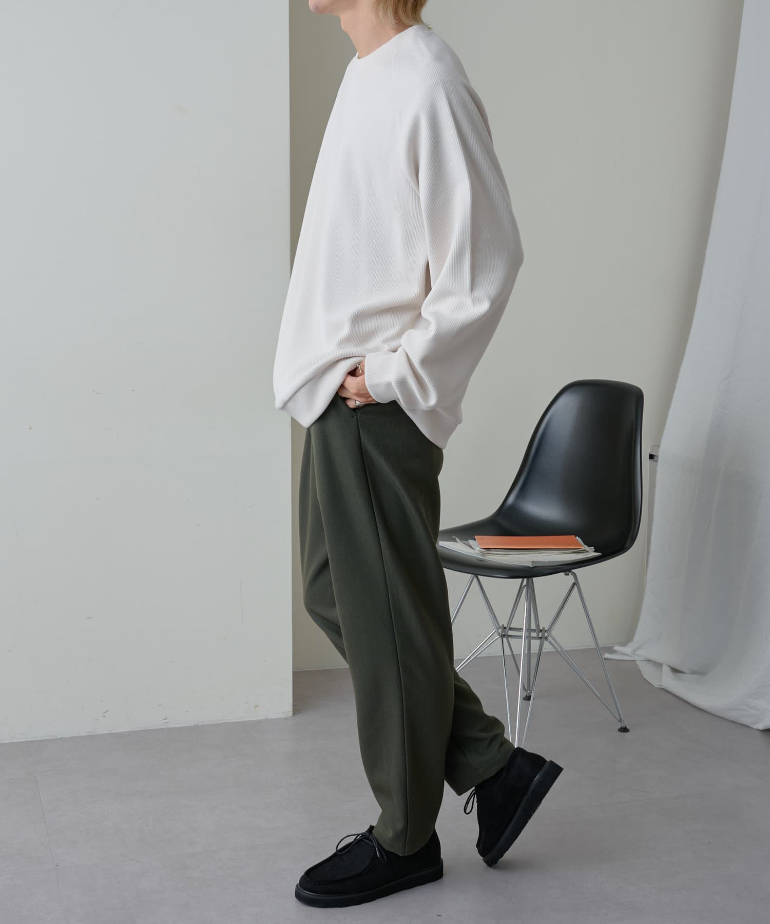 UNISEX / セットアップ対応】ストレッチリブラグランプルオーバー ...