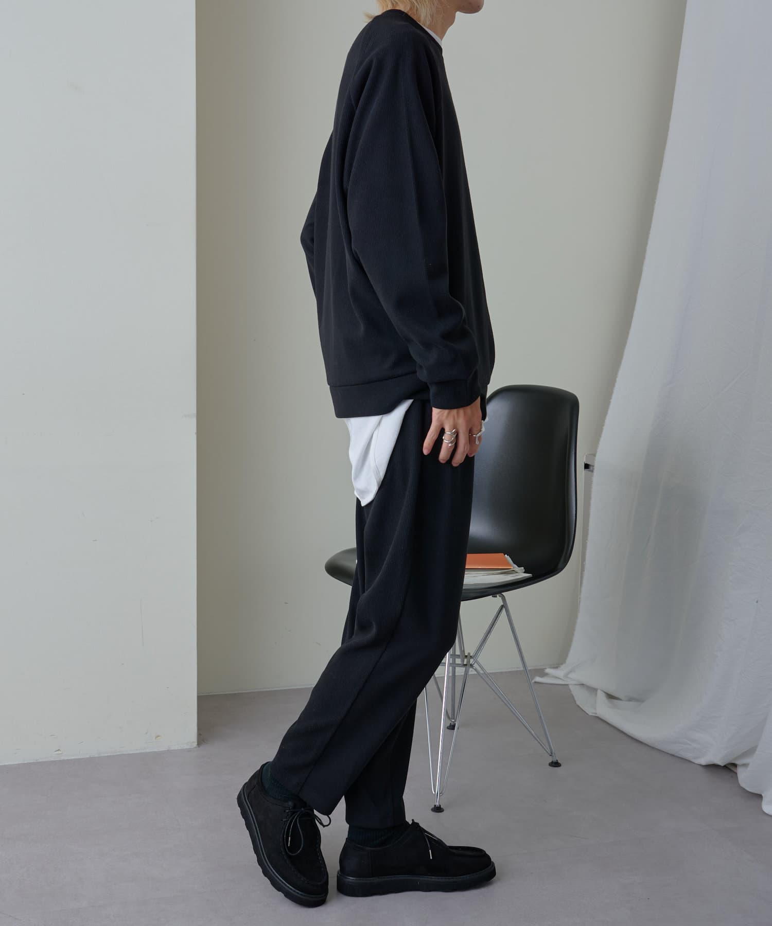 UNISEX / セットアップ対応】ストレッチリブラグランプルオーバー ...