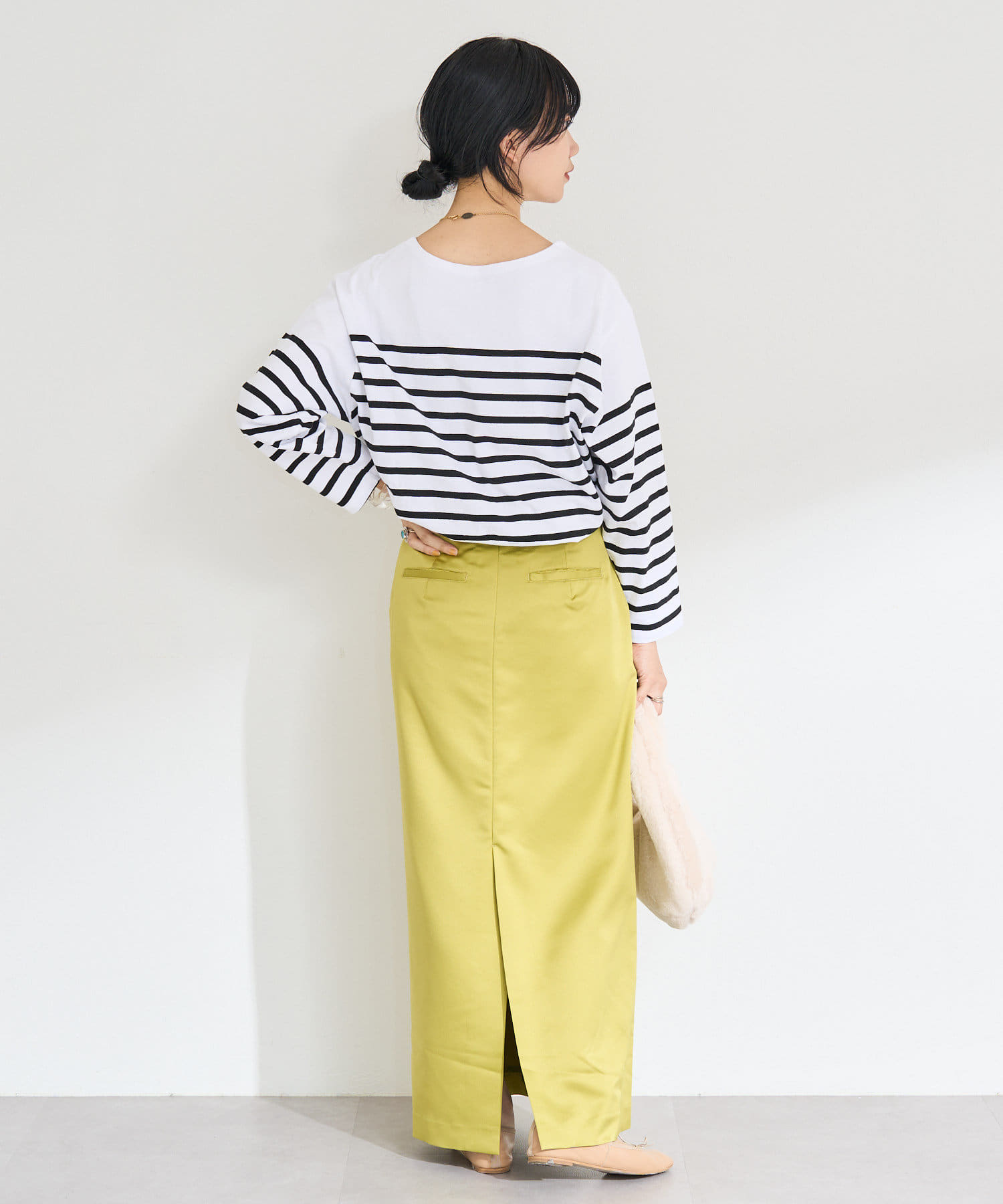 OUTLET(アウトレット) 【SHENERY】パネルボーダーカットソー