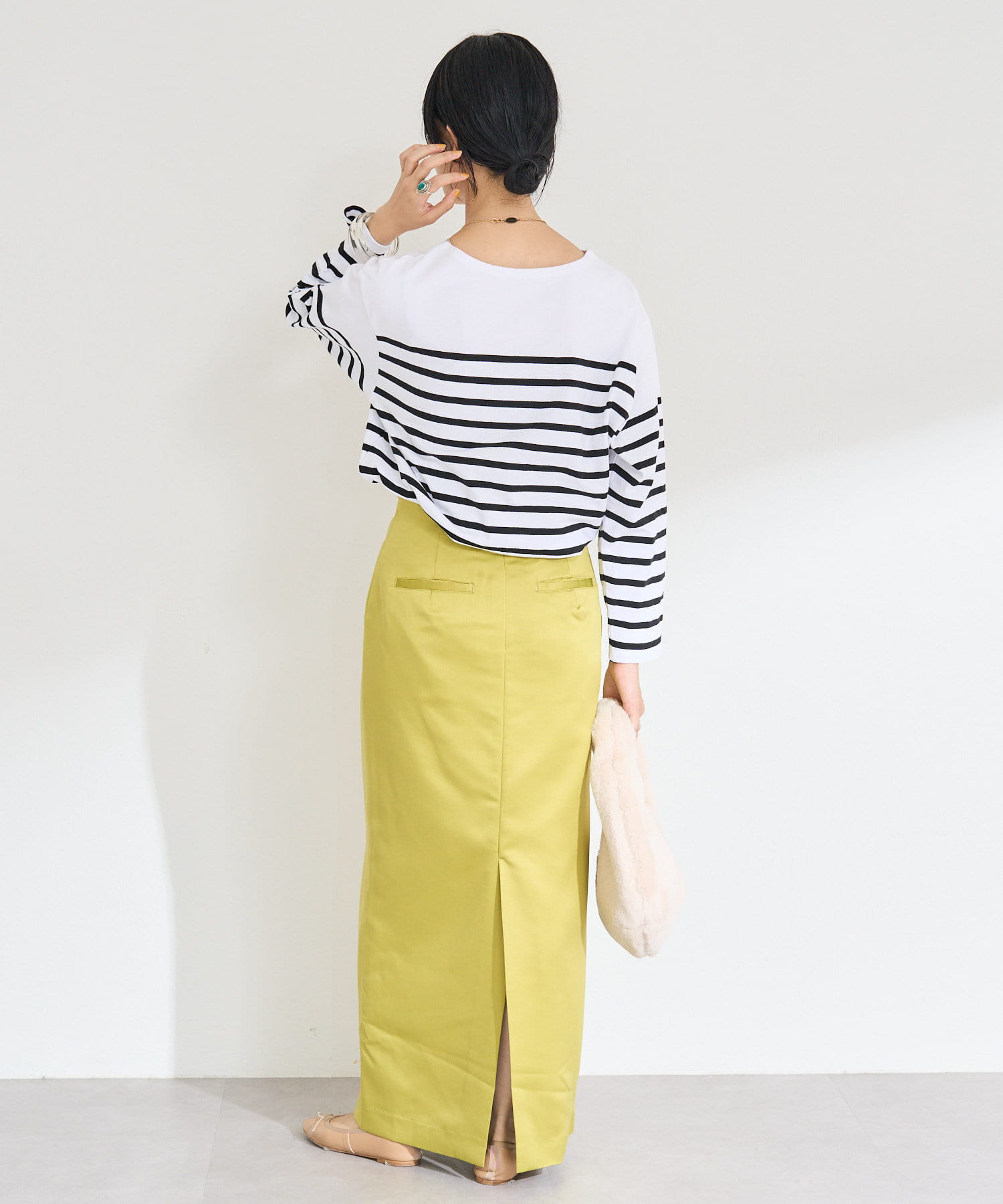 OUTLET(アウトレット) 【SHENERY】パネルボーダーカットソー