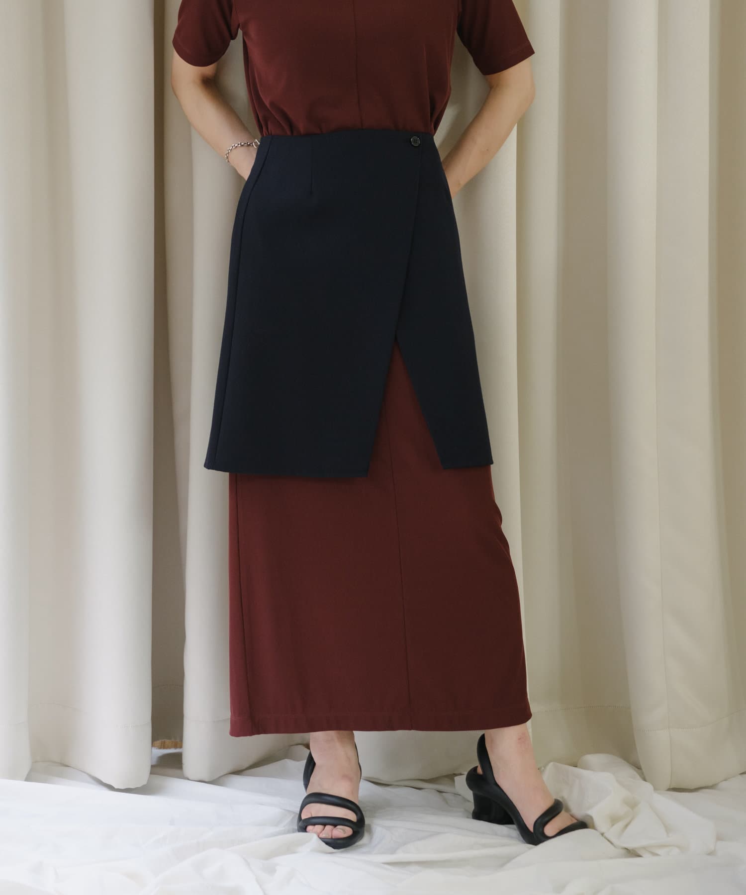 Wool waist cloth/wrap skirt | Pasterip(パセリ)レディース | PAL