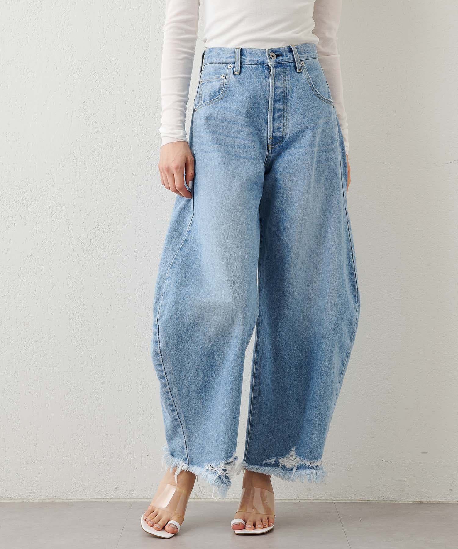 Whim Gazette ウィム ガゼット ラインカーブDENIM 34-