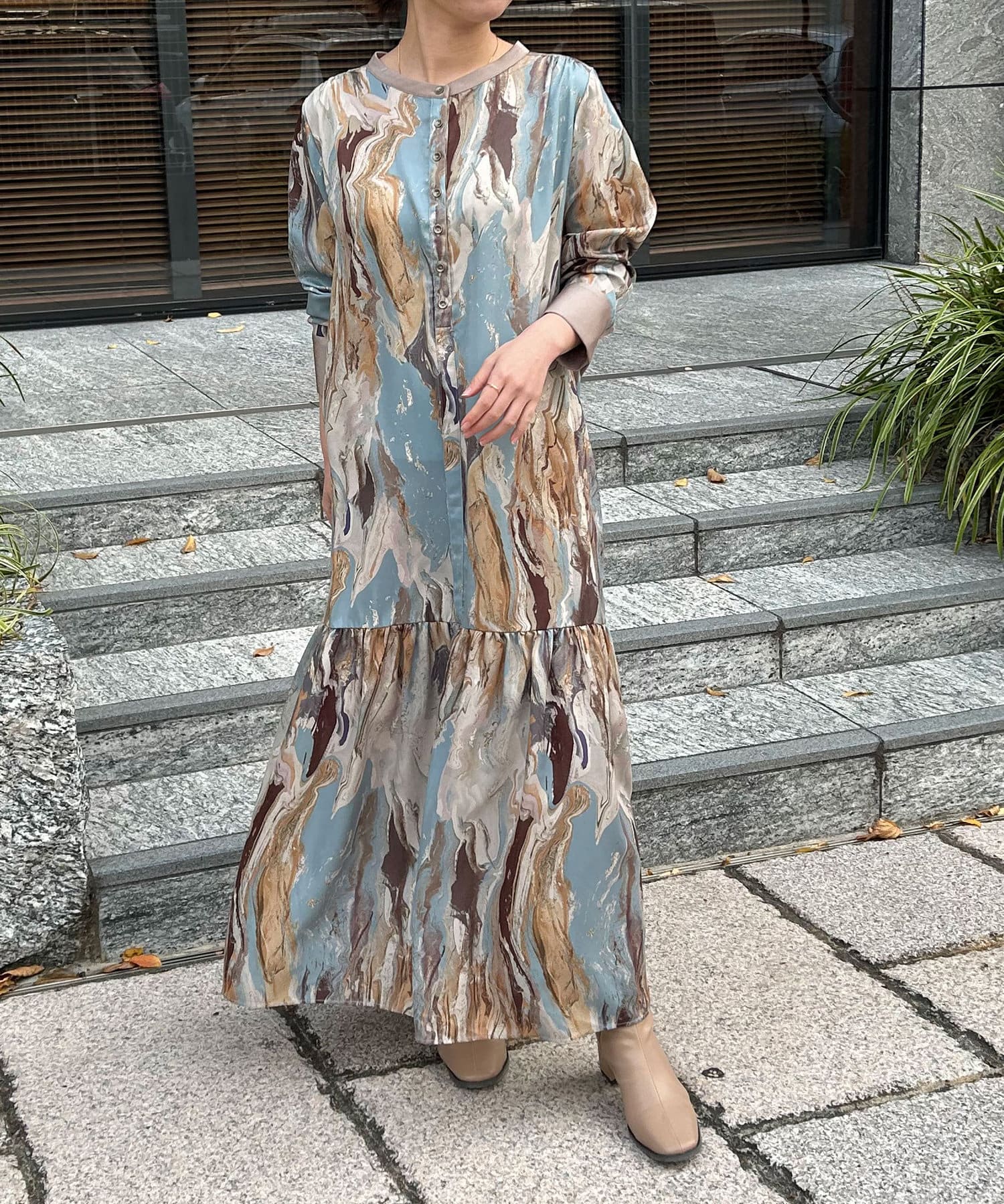 超人気新品 Jena Espace merveilleux ハイネックワンピース ロング