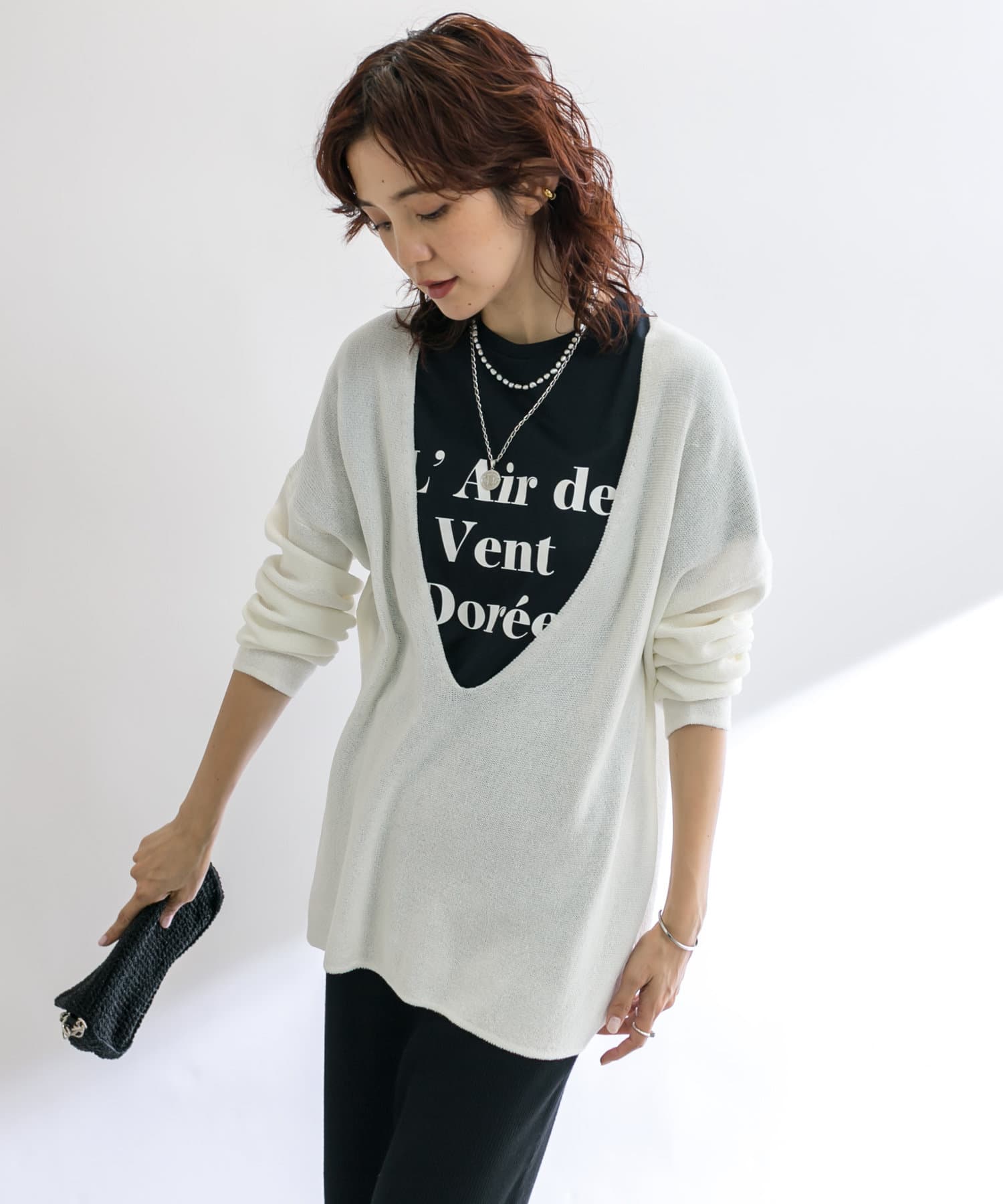 RIVE DROITE(リヴドロワ) 【程良い長さでシンプルに魅せる】コインロングネックレス