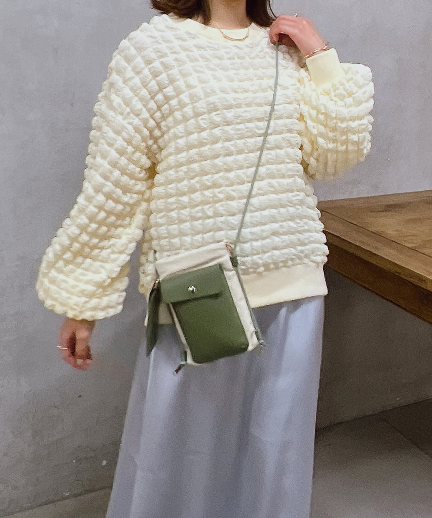 un dix cors(アンディコール) ポップコーンプルオーバー