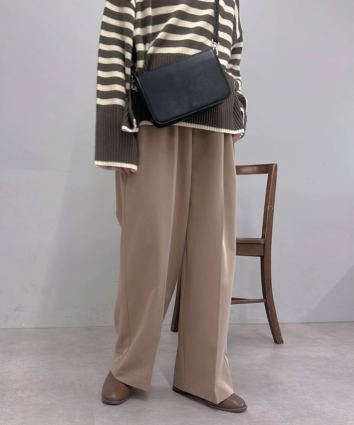 un dix cors(アンディコール) 金スタッズタックストレートパンツ