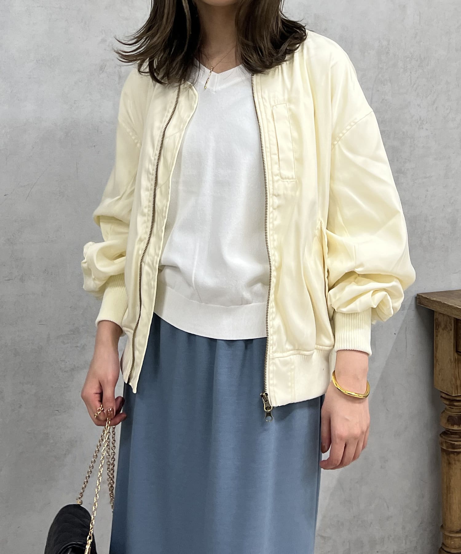 un dix cors(アンディコール) ボリューム袖MA-1