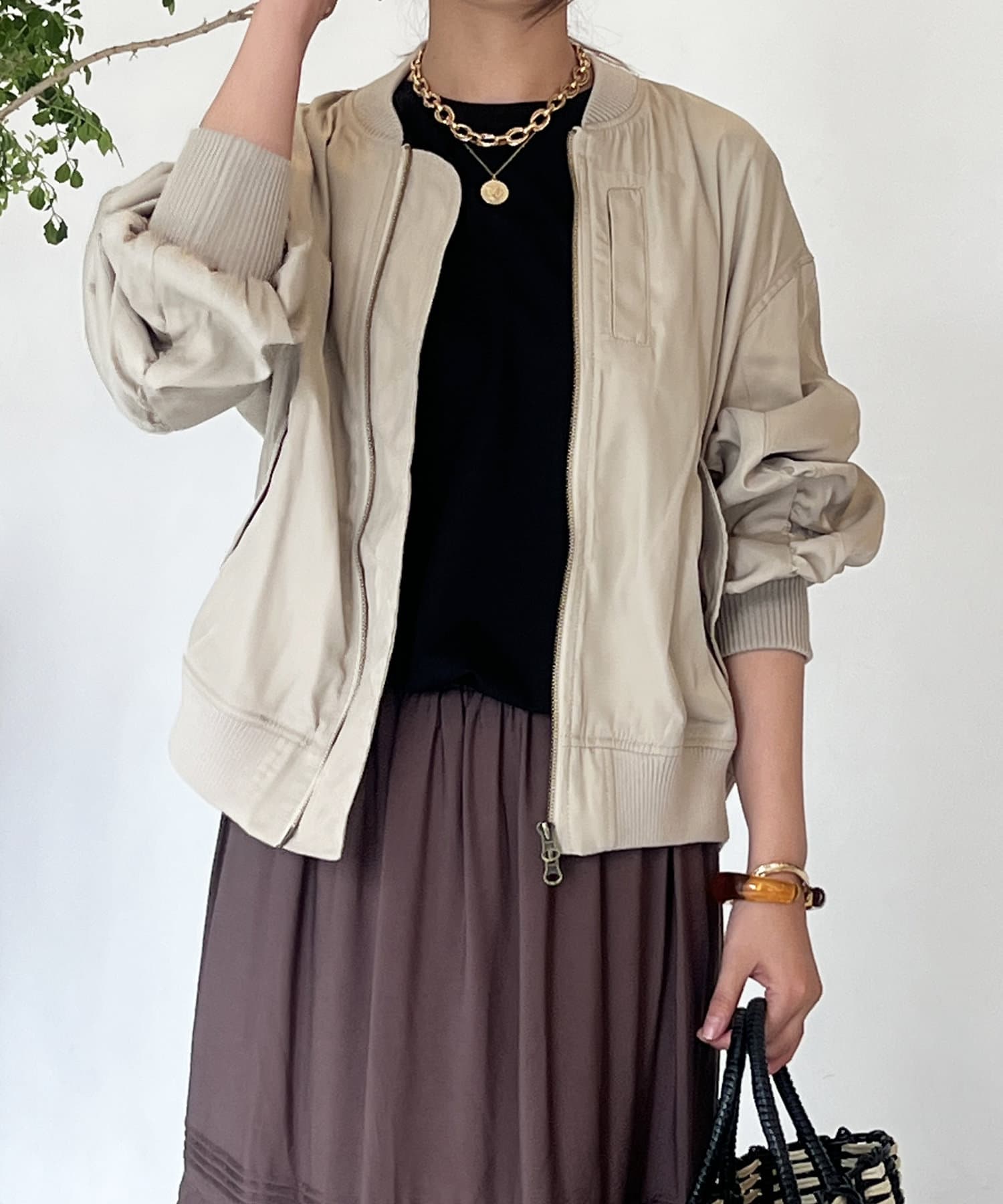 un dix cors(アンディコール) ボリューム袖MA-1