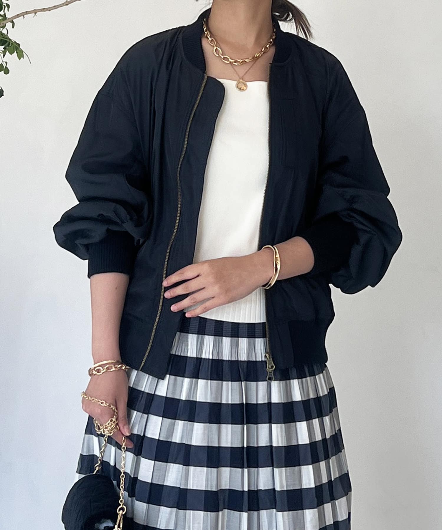 un dix cors(アンディコール) ボリューム袖MA-1