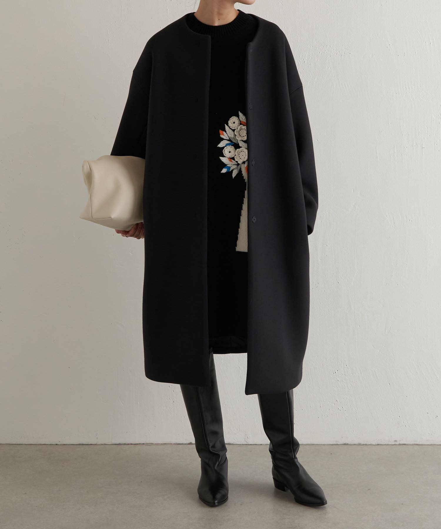 花瓶刺繍ニットチュニック | BEARDSLEY(ビアズリー)レディース | PAL 